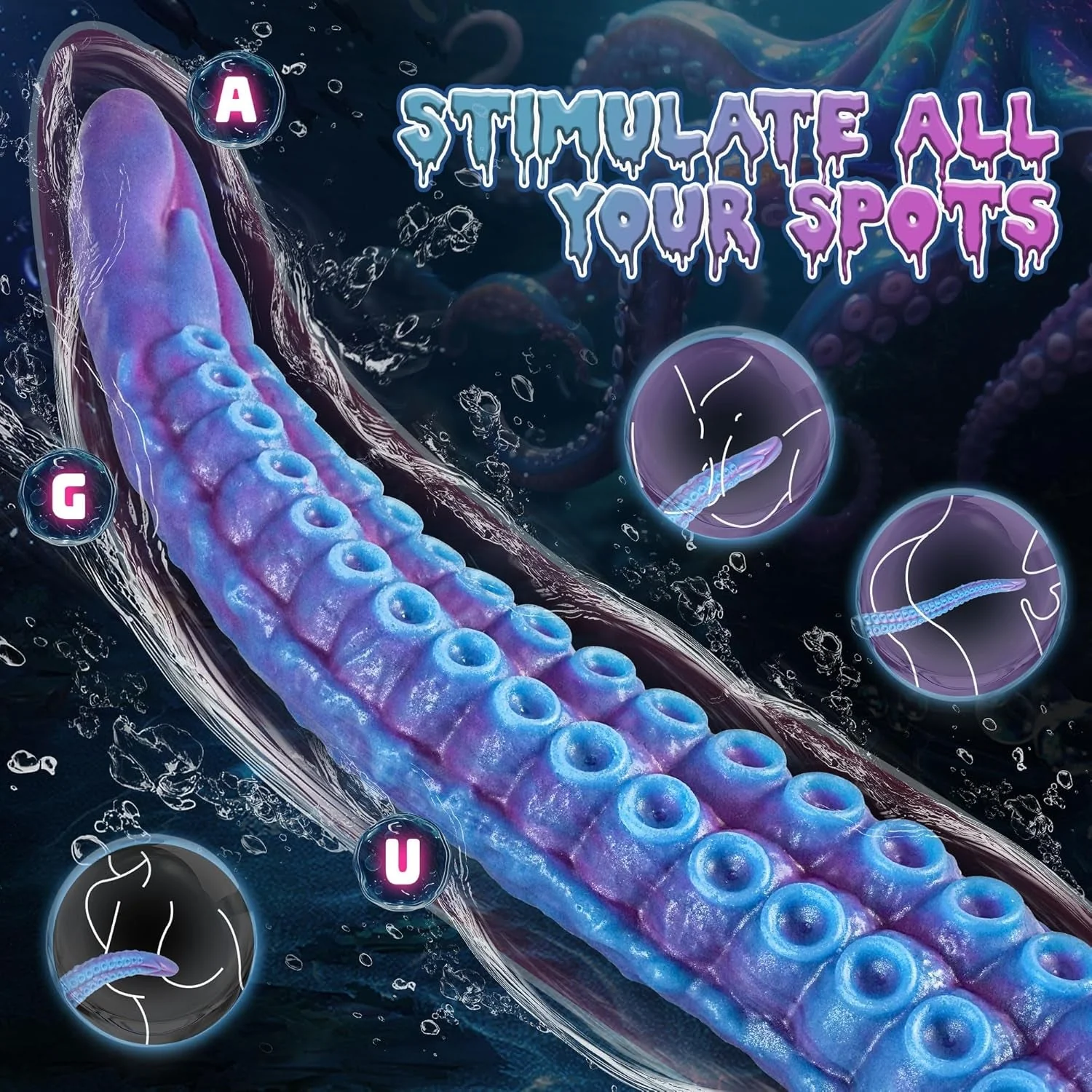 KrakenCoil 22.5" XL Tentacle Fantasy Dildo Suction - Image 3
