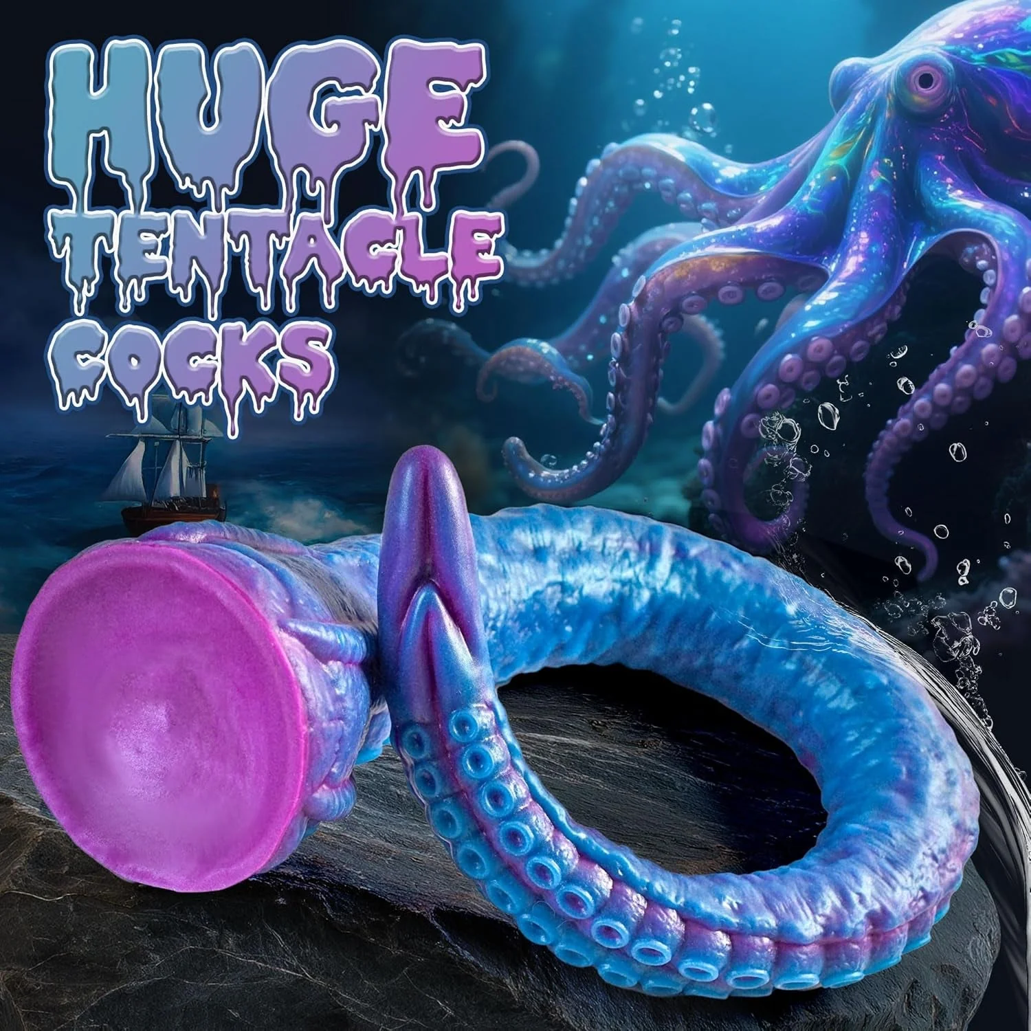 KrakenCoil 22.5" XL Tentacle Fantasy Dildo Suction - Image 5