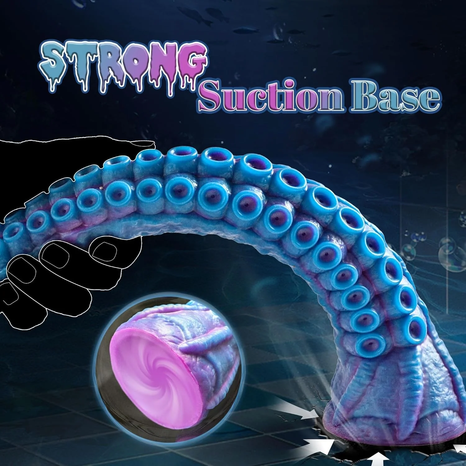 KrakenCoil 22.5" XL Tentacle Fantasy Dildo Suction - Image 6
