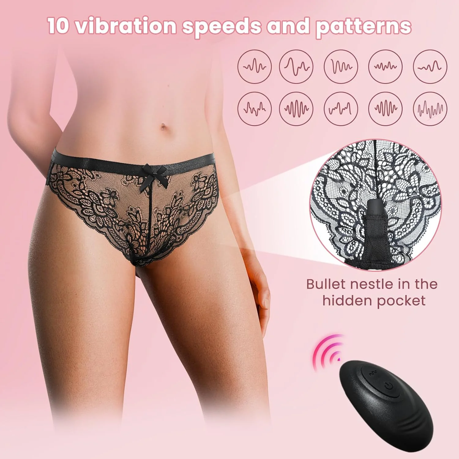 LaceLure Crotchless Panty Vibrator - Image 2