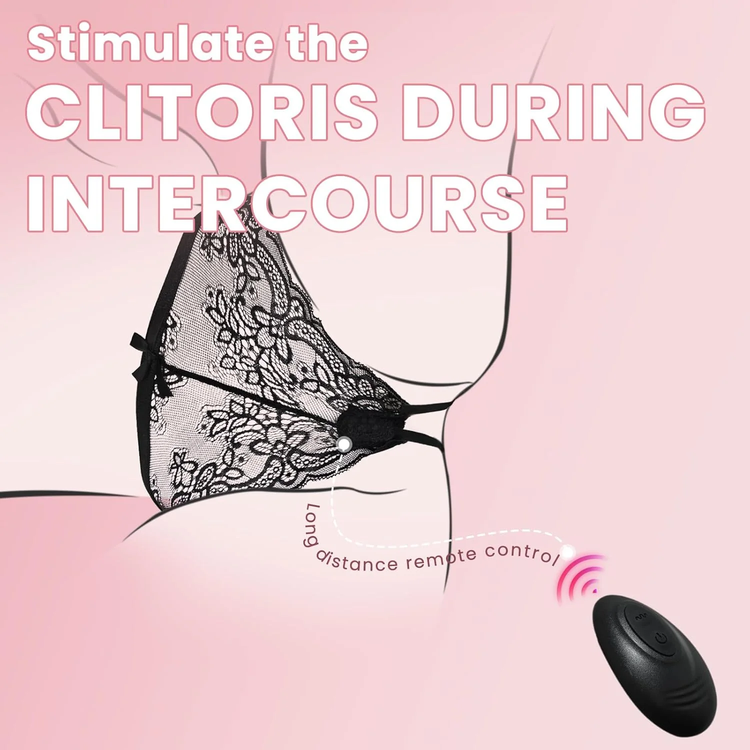 LaceLure Crotchless Panty Vibrator - Image 4