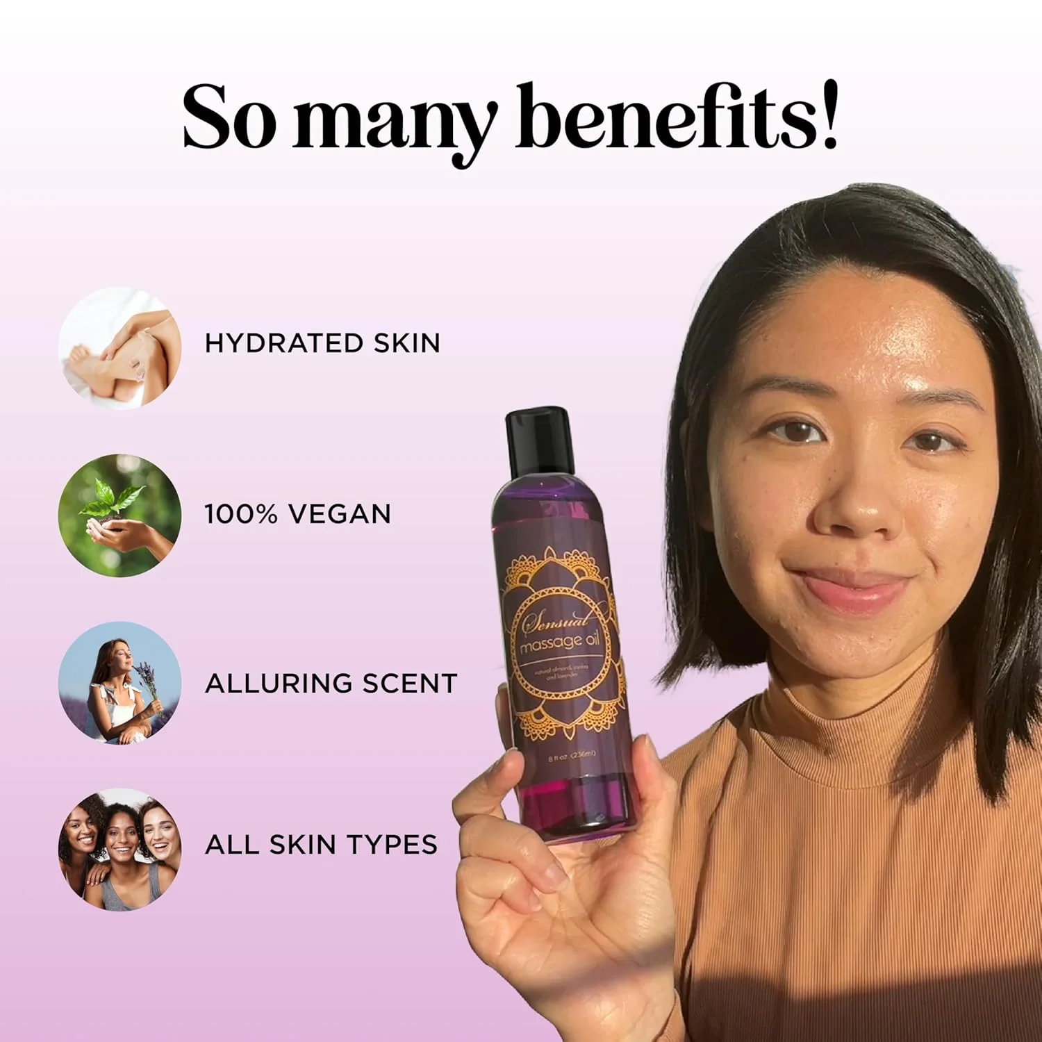 Lavender Aromatherapy Sensual Massage Oil - Image 4