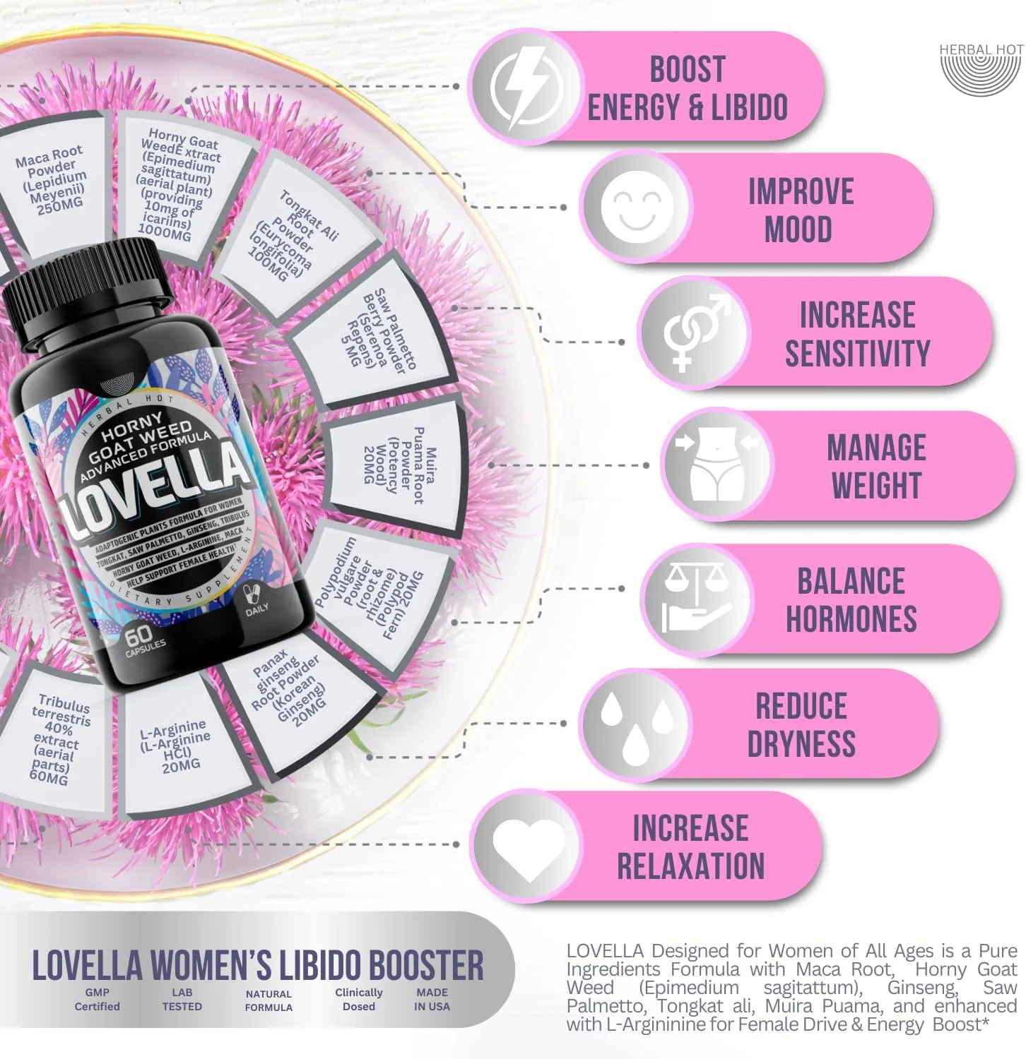 Libido Booster for Women – Maca, Ginseng & Horny Goat Weed - Image 5