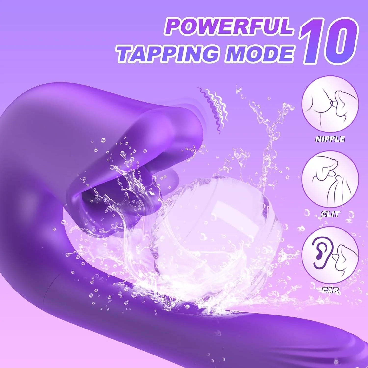 LickAura Tongue G-Spot Vibrator, 20 Modes - Image 2