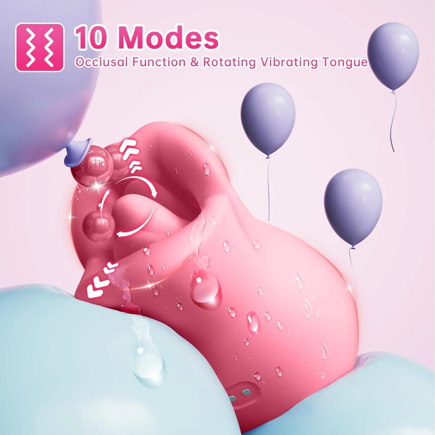 LickKiss 3-in-1 Mouth & Tongue Vibrator - Image 4