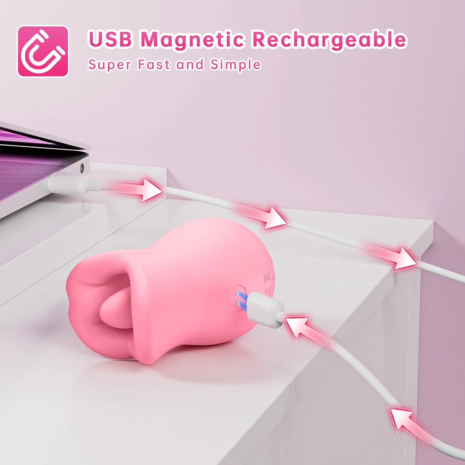 LickKiss 3-in-1 Mouth & Tongue Vibrator - Image 6