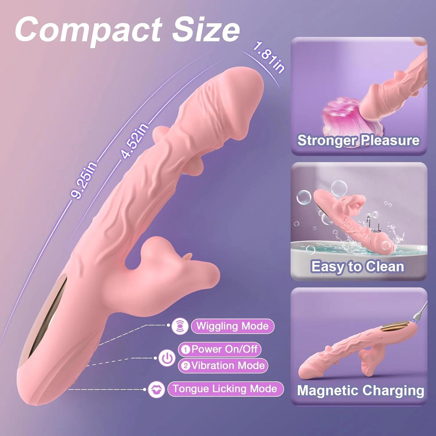 LickPulse 3-in-1 Wiggling & Licking Vibrator - Image 6