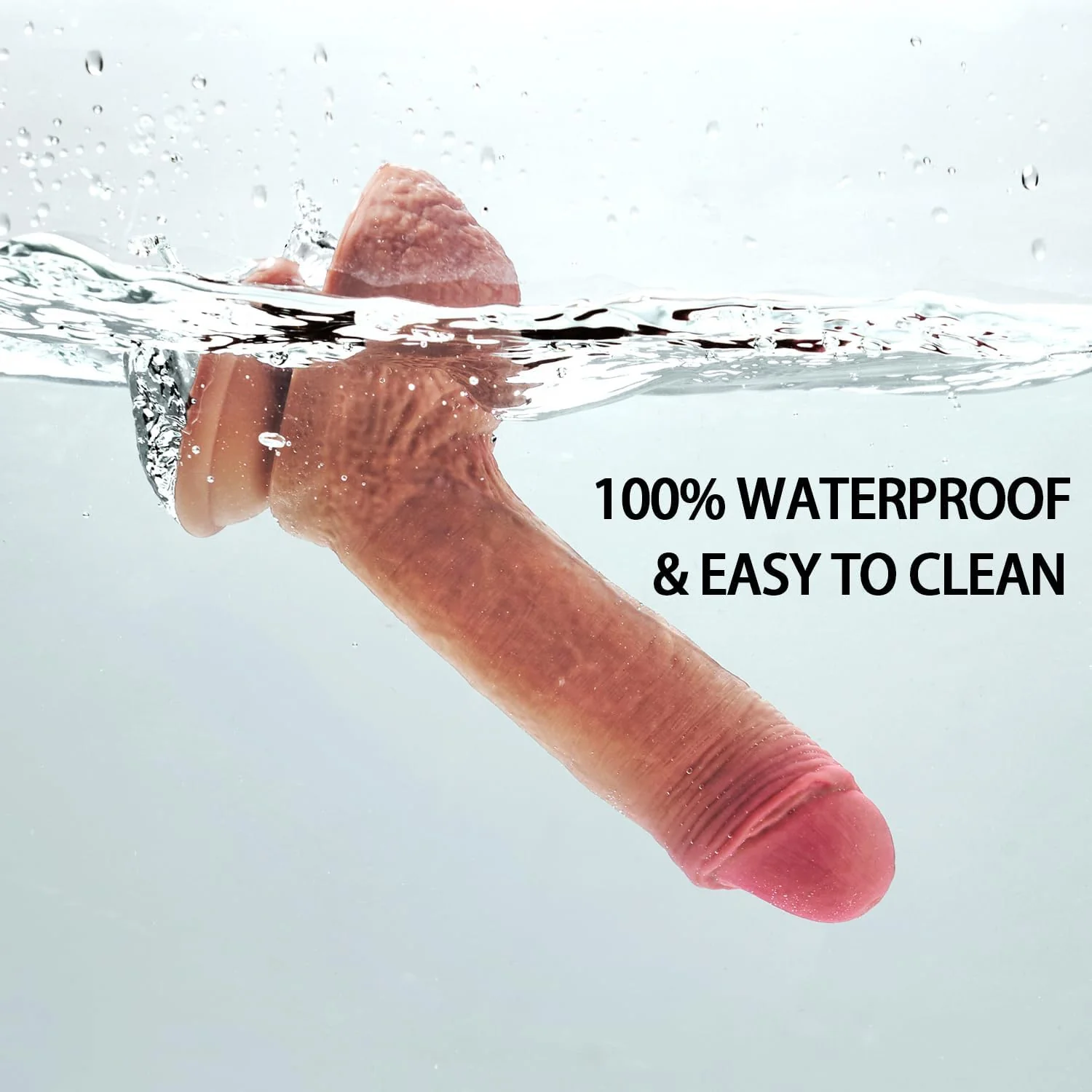 LifeLike 7.8" Dual-Layer Realistic Silicone Dildo - Image 6