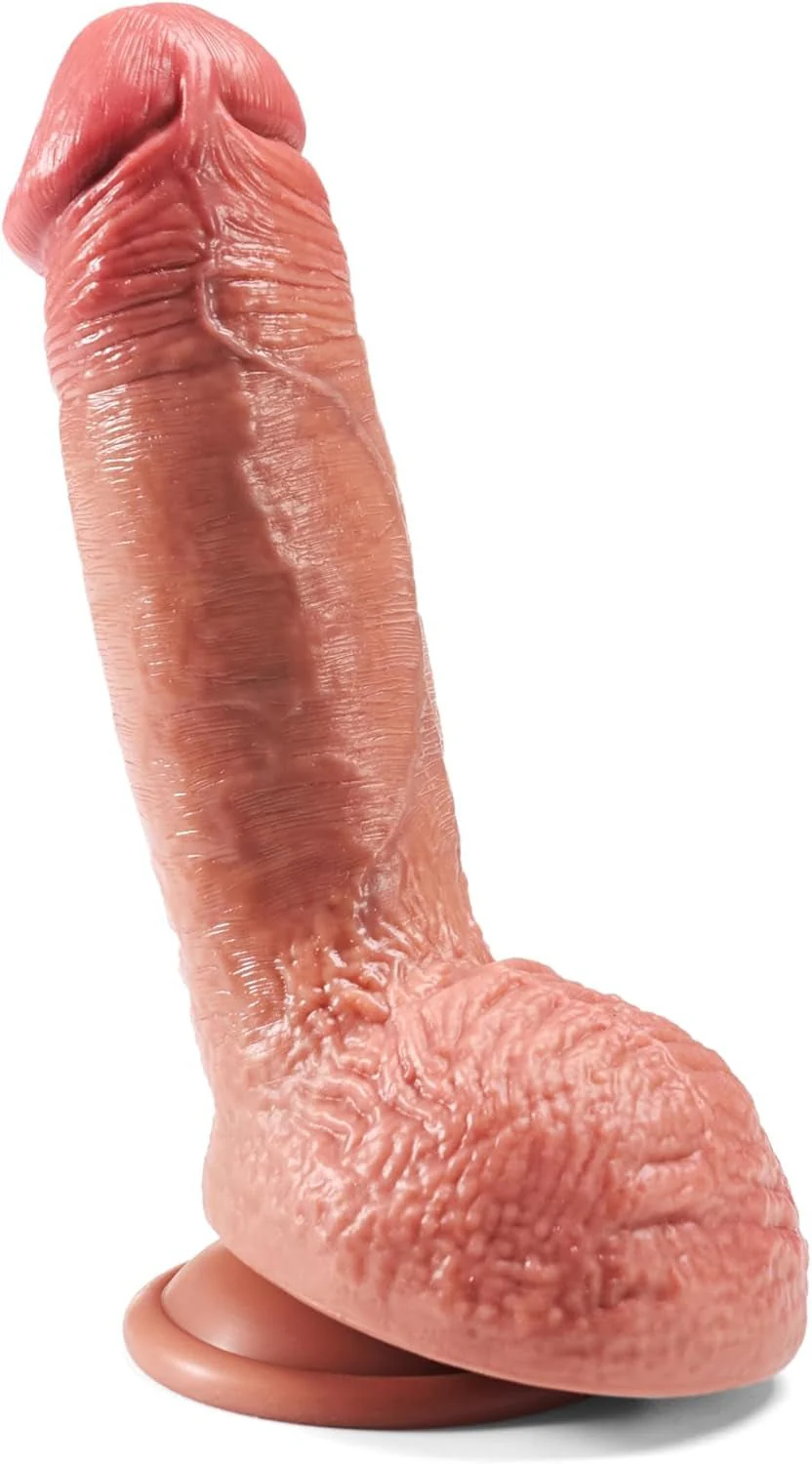 LifeLike 7.8" Dual-Layer Realistic Silicone Dildo - Image 7