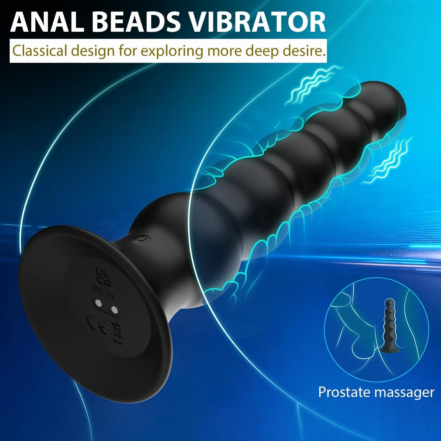 LinkLadder App-Controlled Anal Beads Prostate Plug - Image 3