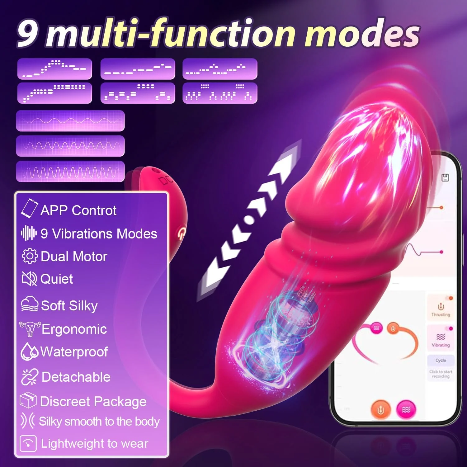 LinkLush App-Controlled Wearable Egg Vibrator - Image 3