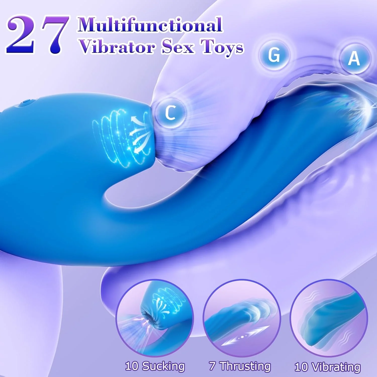 LiquidPulse 3-in-1 Triple-Pleasure Suction Vibrator - Image 4