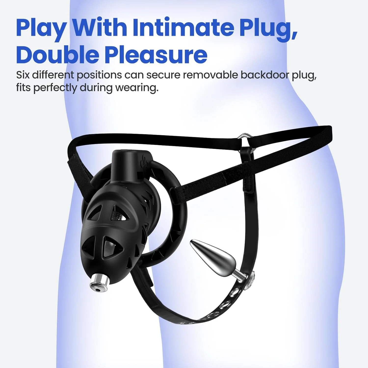 LockBound Male Chastity Cage Set with Plug & Catheter - Image 6