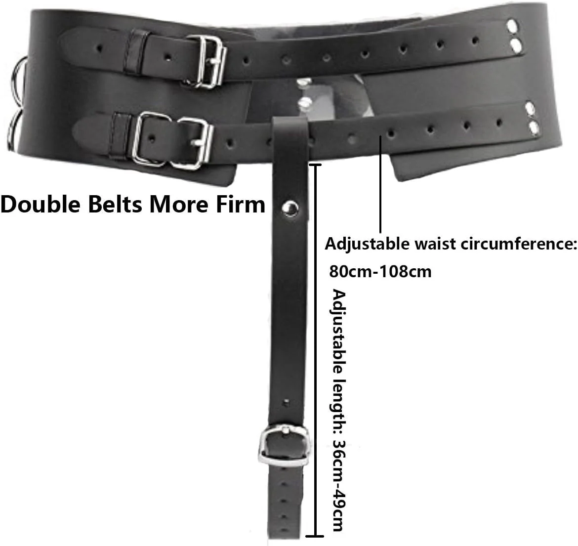 LockHold PU Leather Wand & Vibrator Harness Belt - Image 4