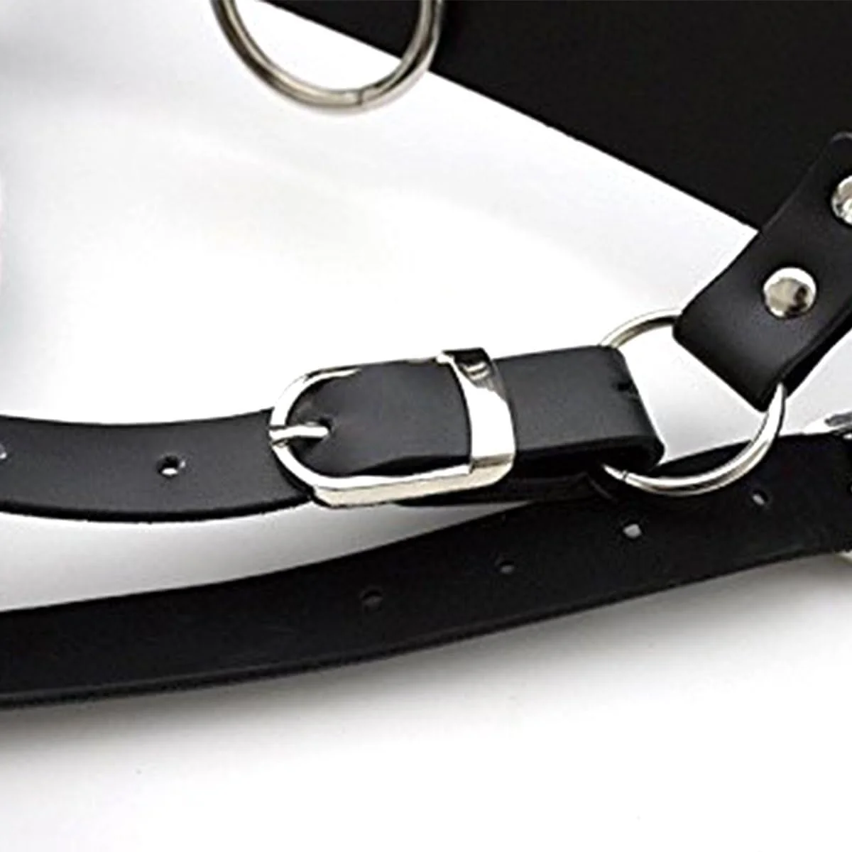 LockHold PU Leather Wand & Vibrator Harness Belt - Image 7