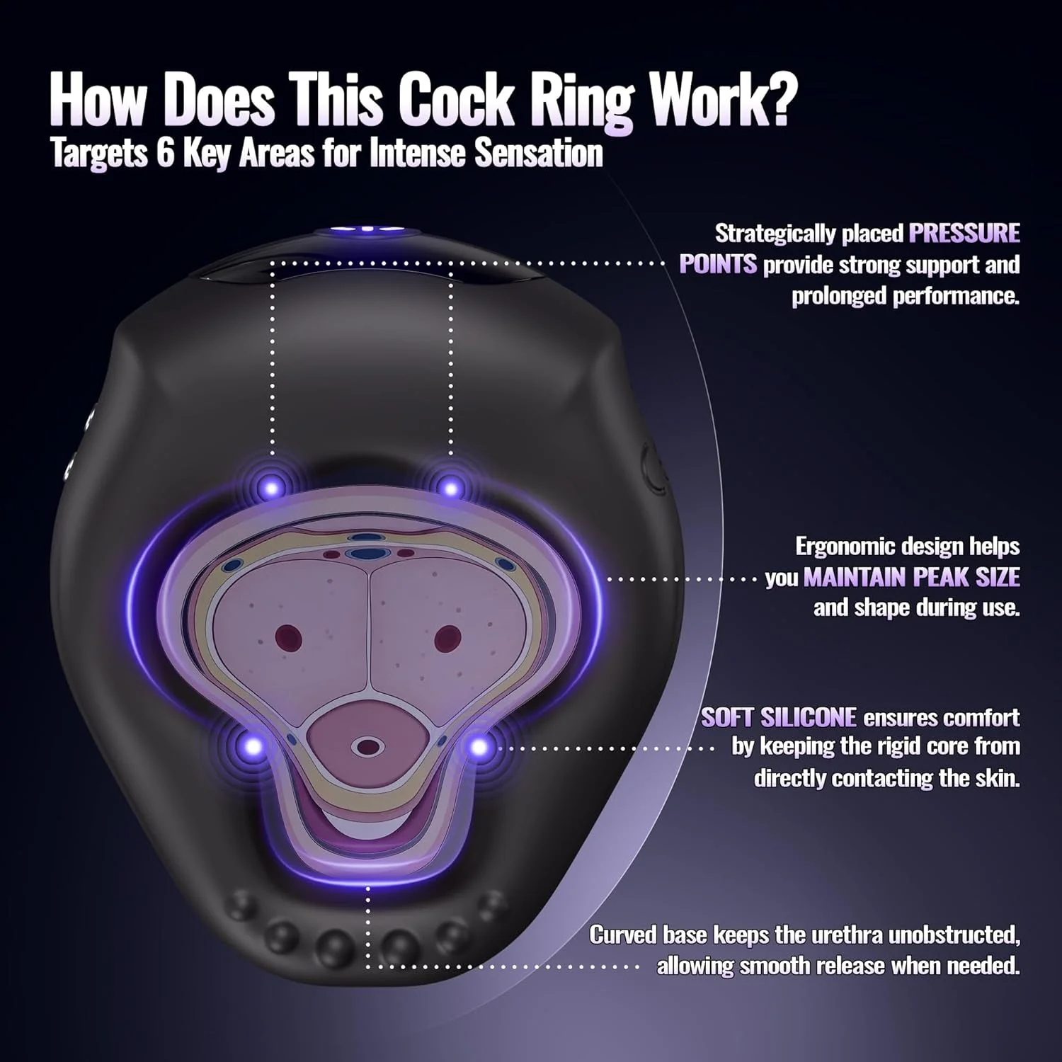 LockRhythm App-Control Vibrating Cock Ring - Image 2