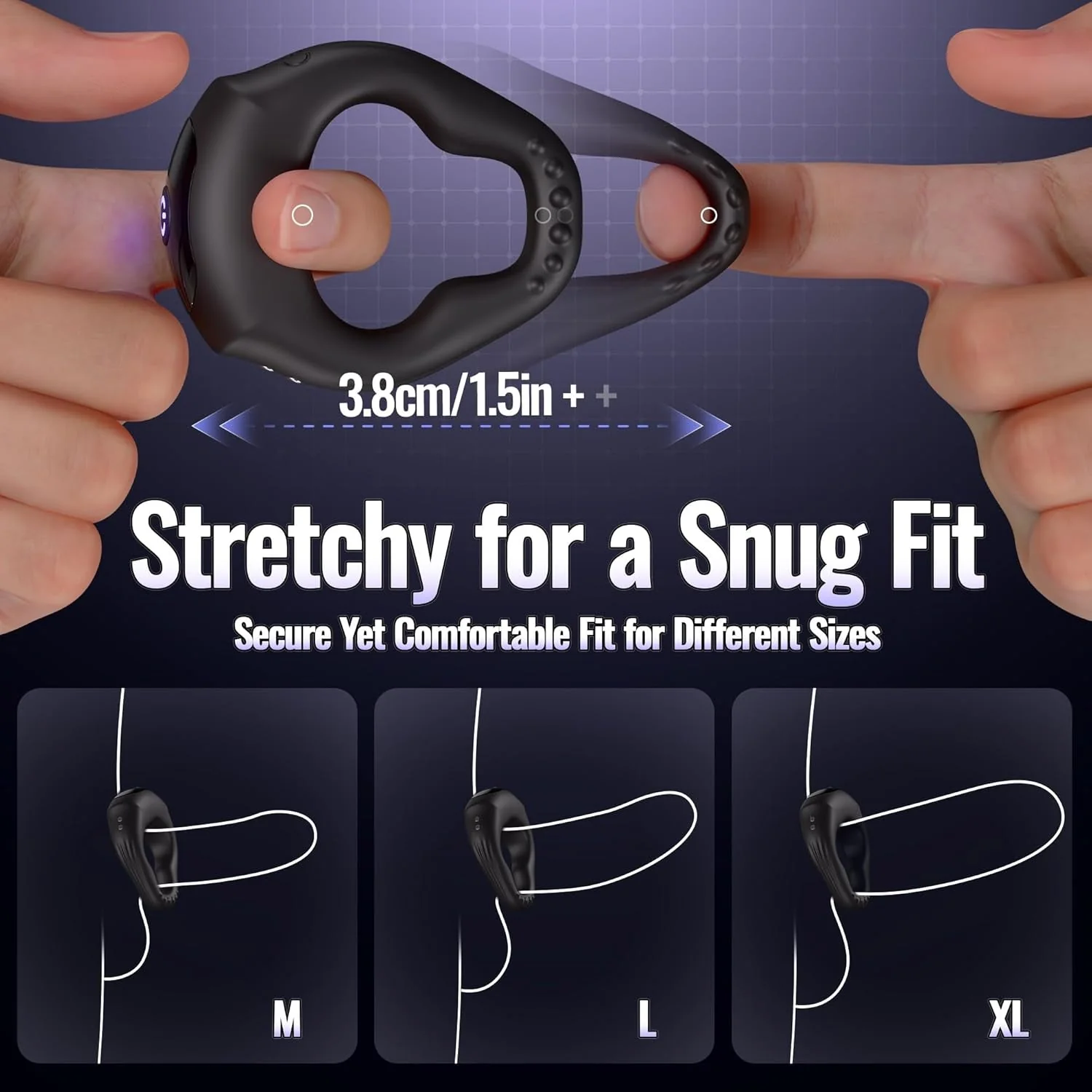 LockRhythm App-Control Vibrating Cock Ring - Image 7