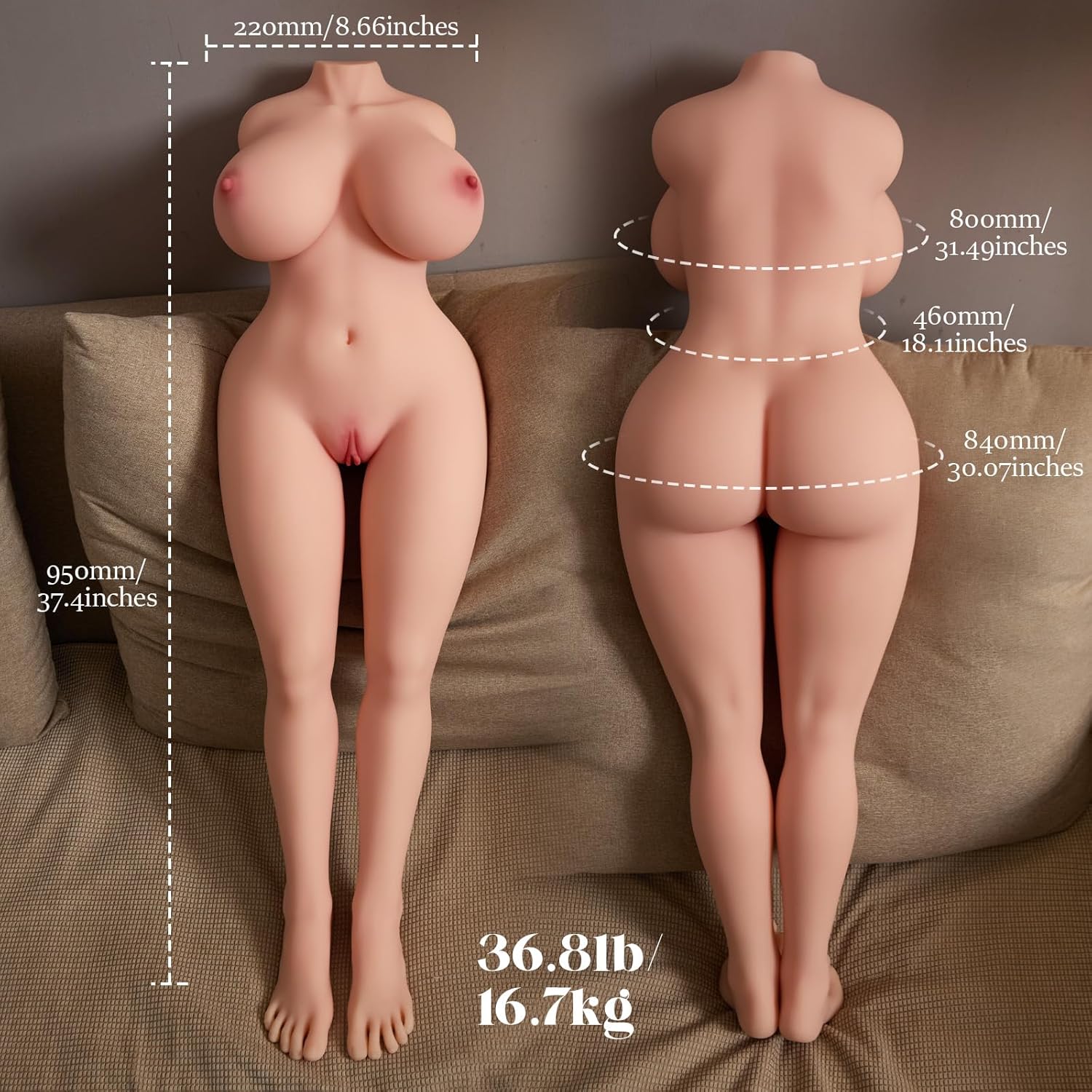 LongLure 36.8lbs Full-Body Sex Doll - Image 8