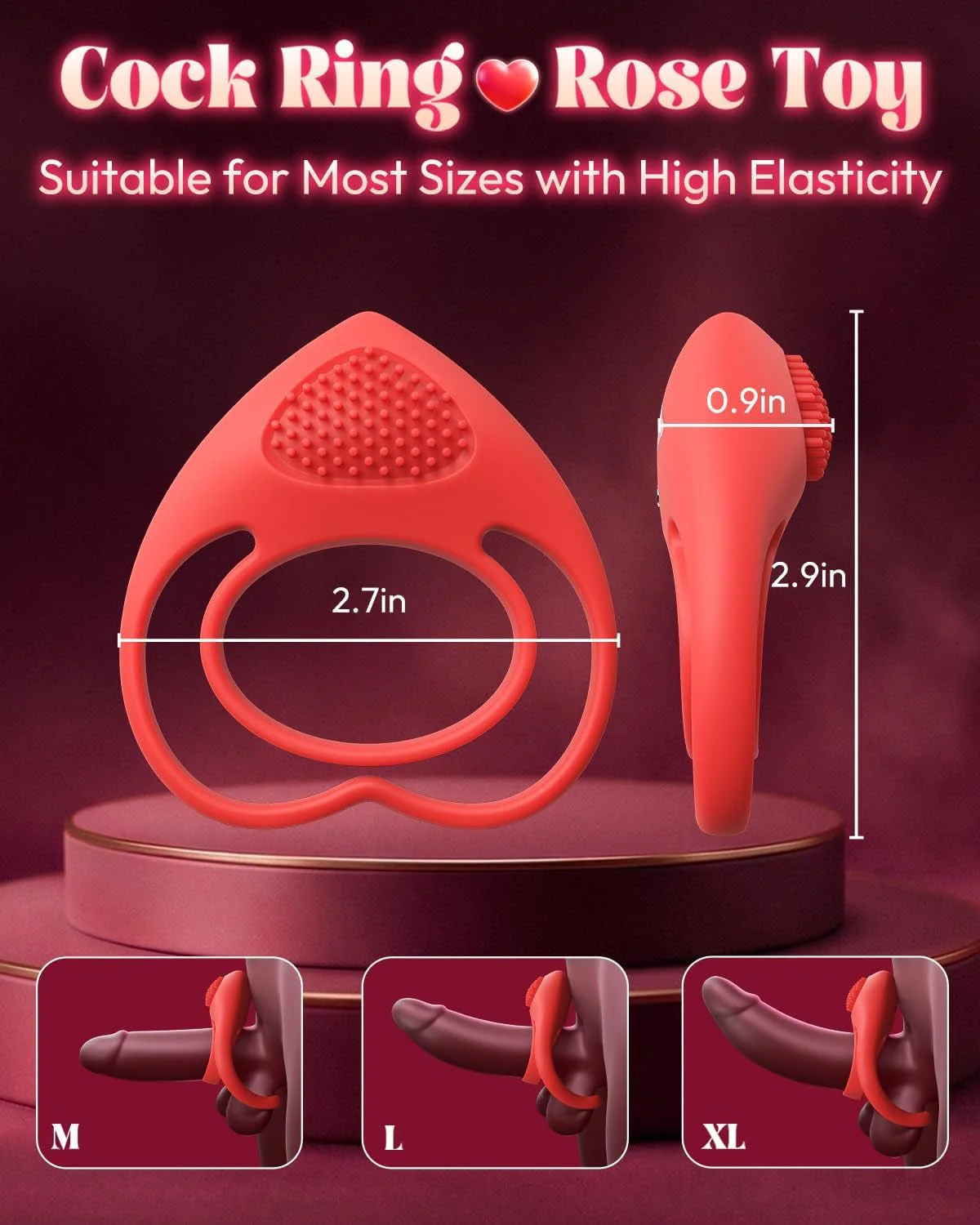 LoveLock Vibrating Cock Ring with Clitoral Stimulator - Image 3