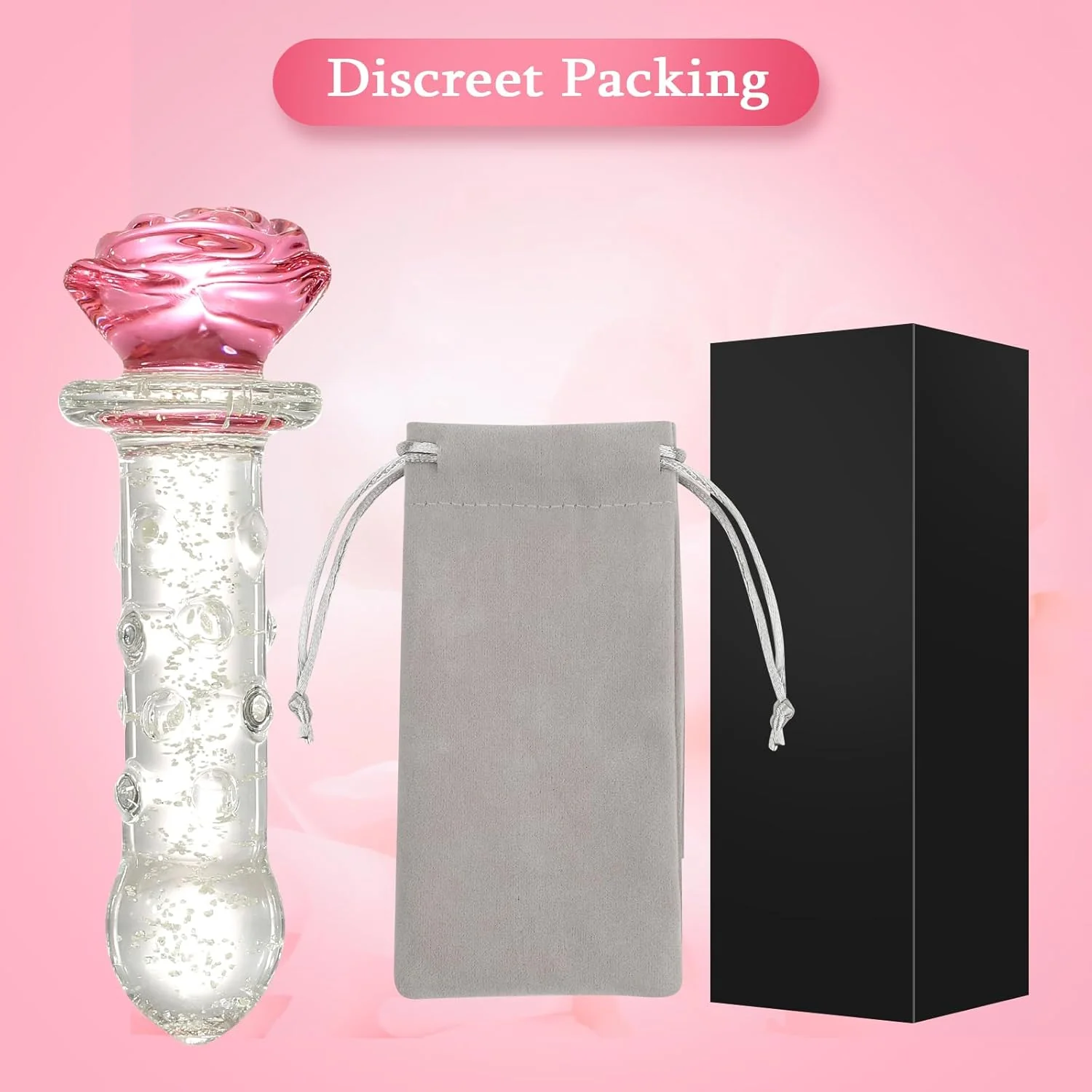 LumiRose Stimulating Beads Glass Plug - Image 8