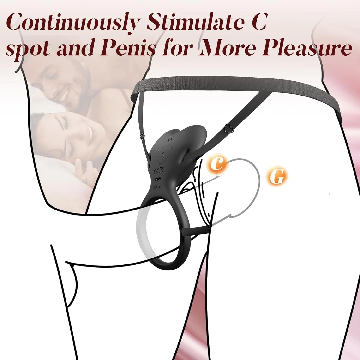LureLoop Wearable Vibrating Cock Ring Clit Stimulator - Image 2