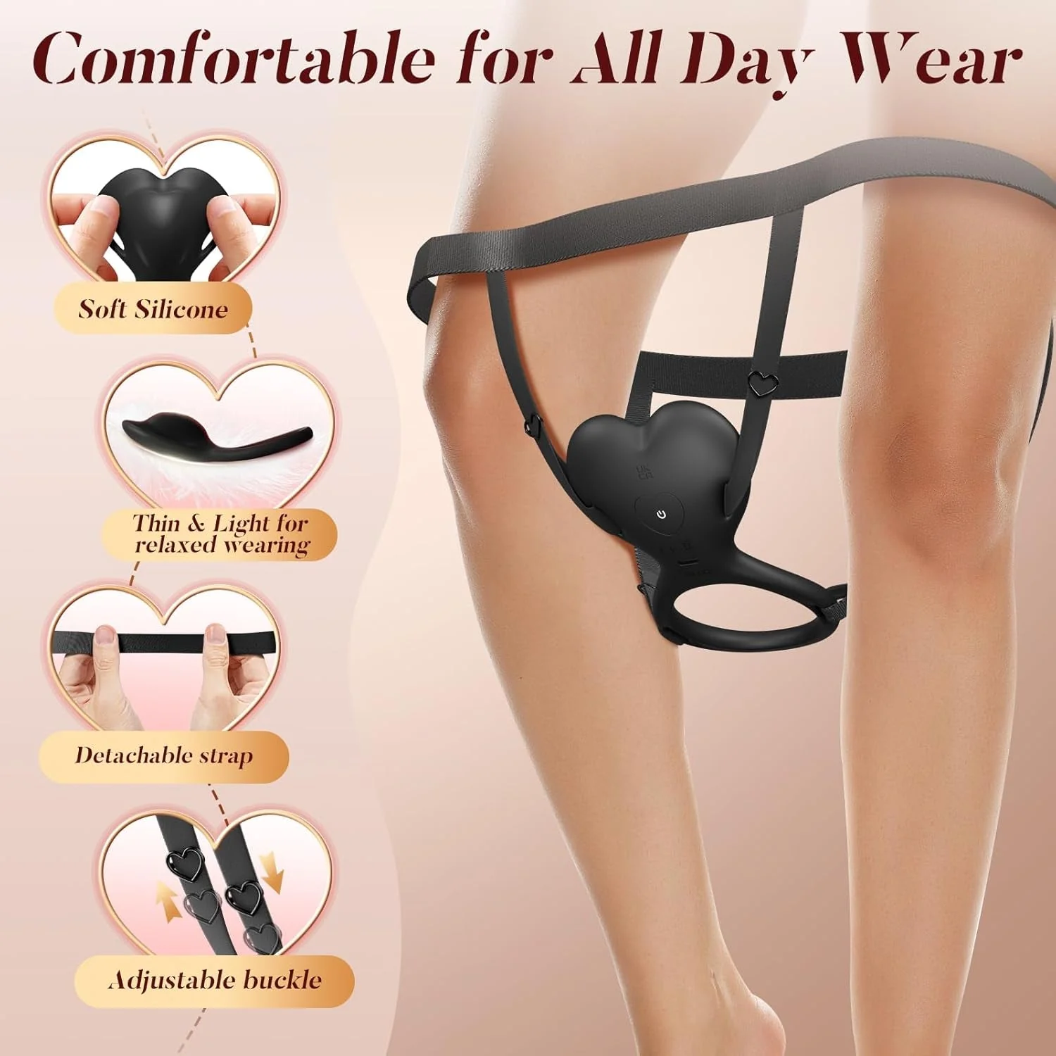 LureLoop Wearable Vibrating Cock Ring Clit Stimulator - Image 4