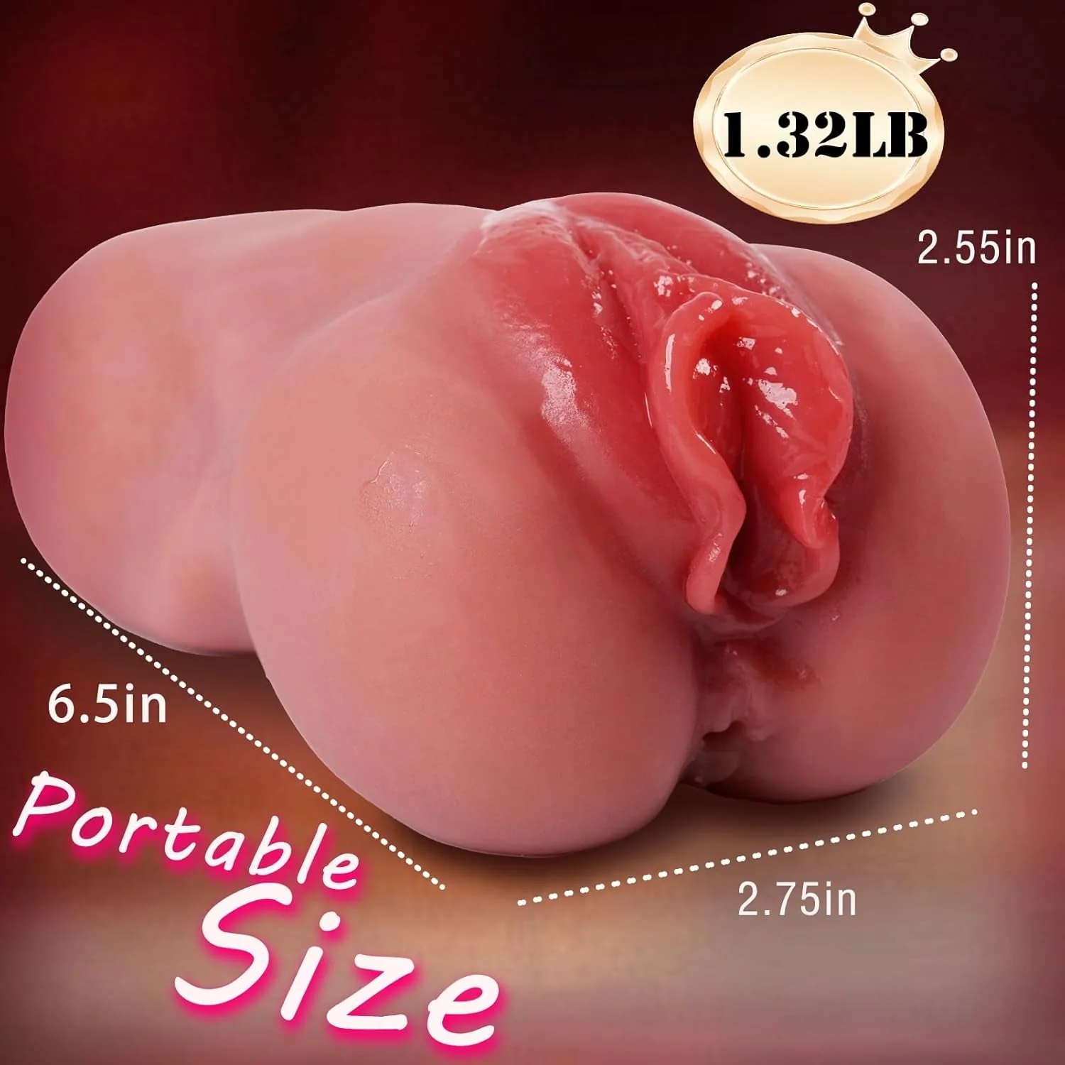 LushVale Realistic 3D Pocket Pussy Stroker - Image 4
