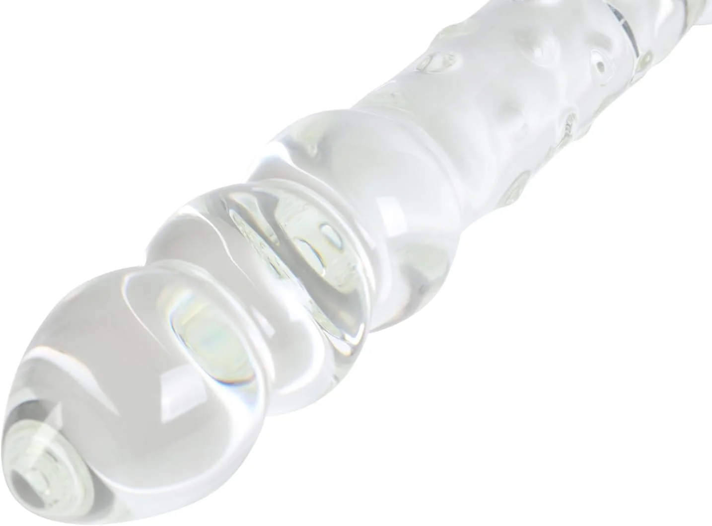 LustSphere XL Glass Dual Ended Anal Beads Wand - Image 7