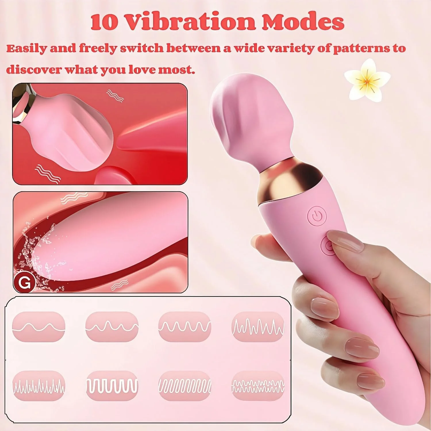 LuxeWave 2-in-1 Wand G-Spot Vibrator - Image 2