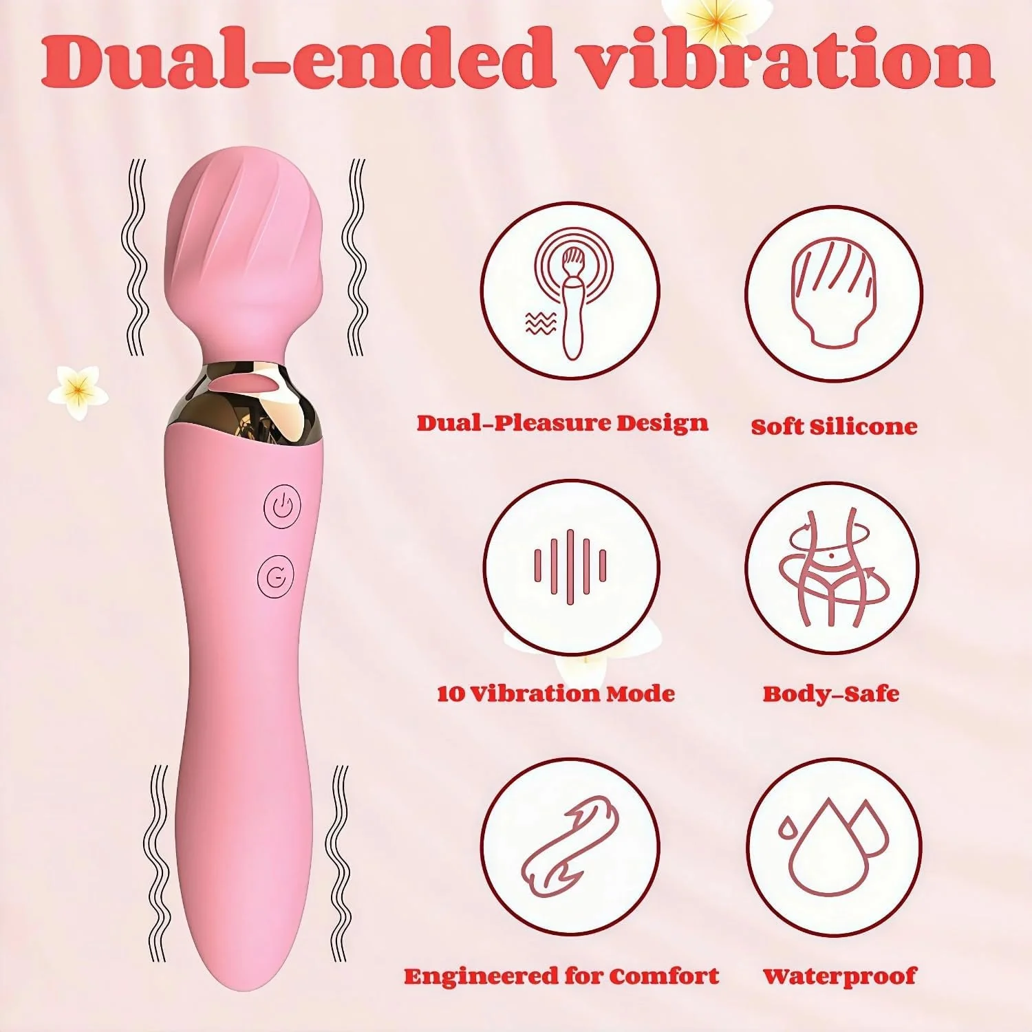 LuxeWave 2-in-1 Wand G-Spot Vibrator - Image 3