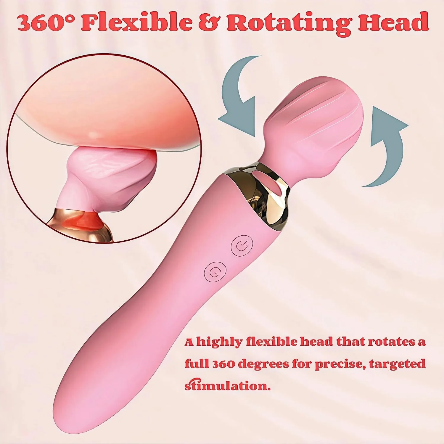LuxeWave 2-in-1 Wand G-Spot Vibrator - Image 4