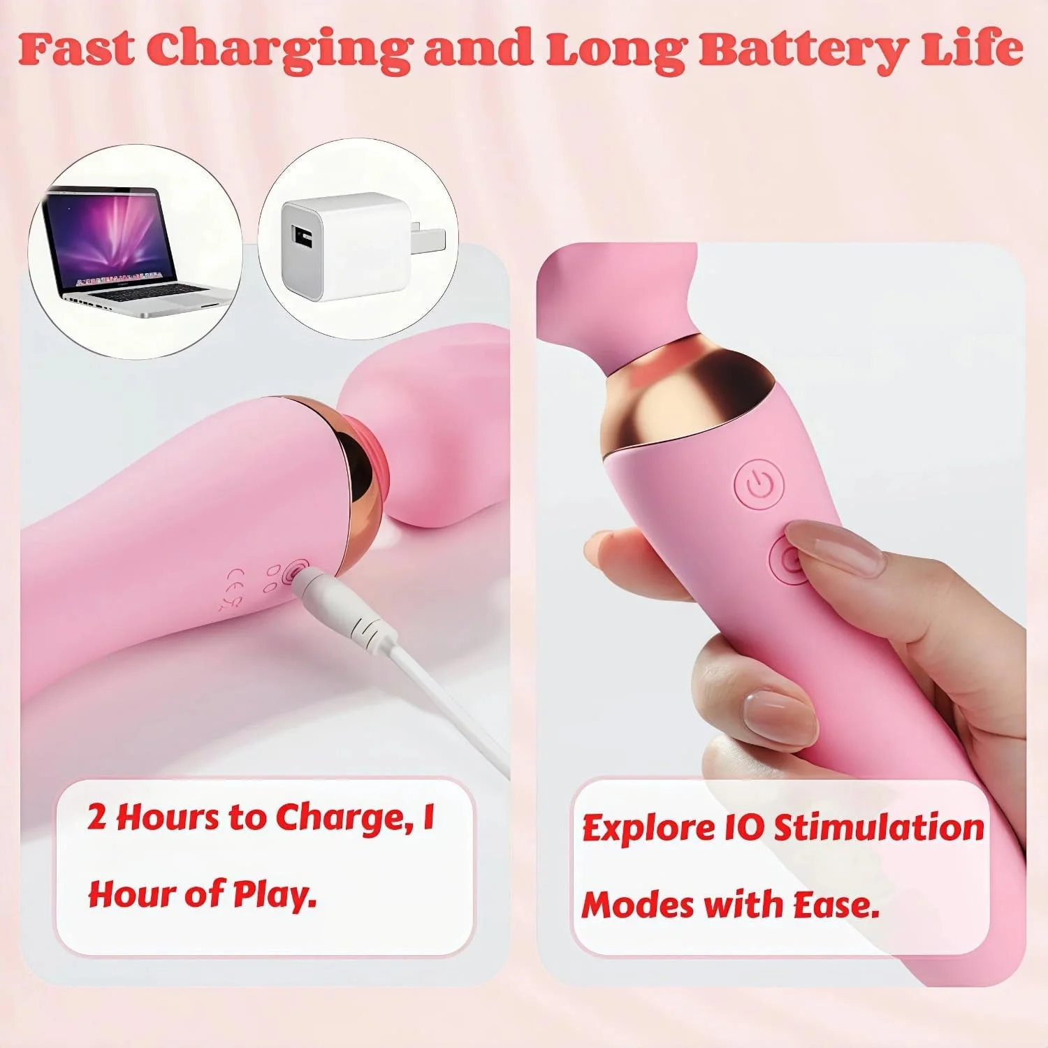 LuxeWave 2-in-1 Wand G-Spot Vibrator - Image 5