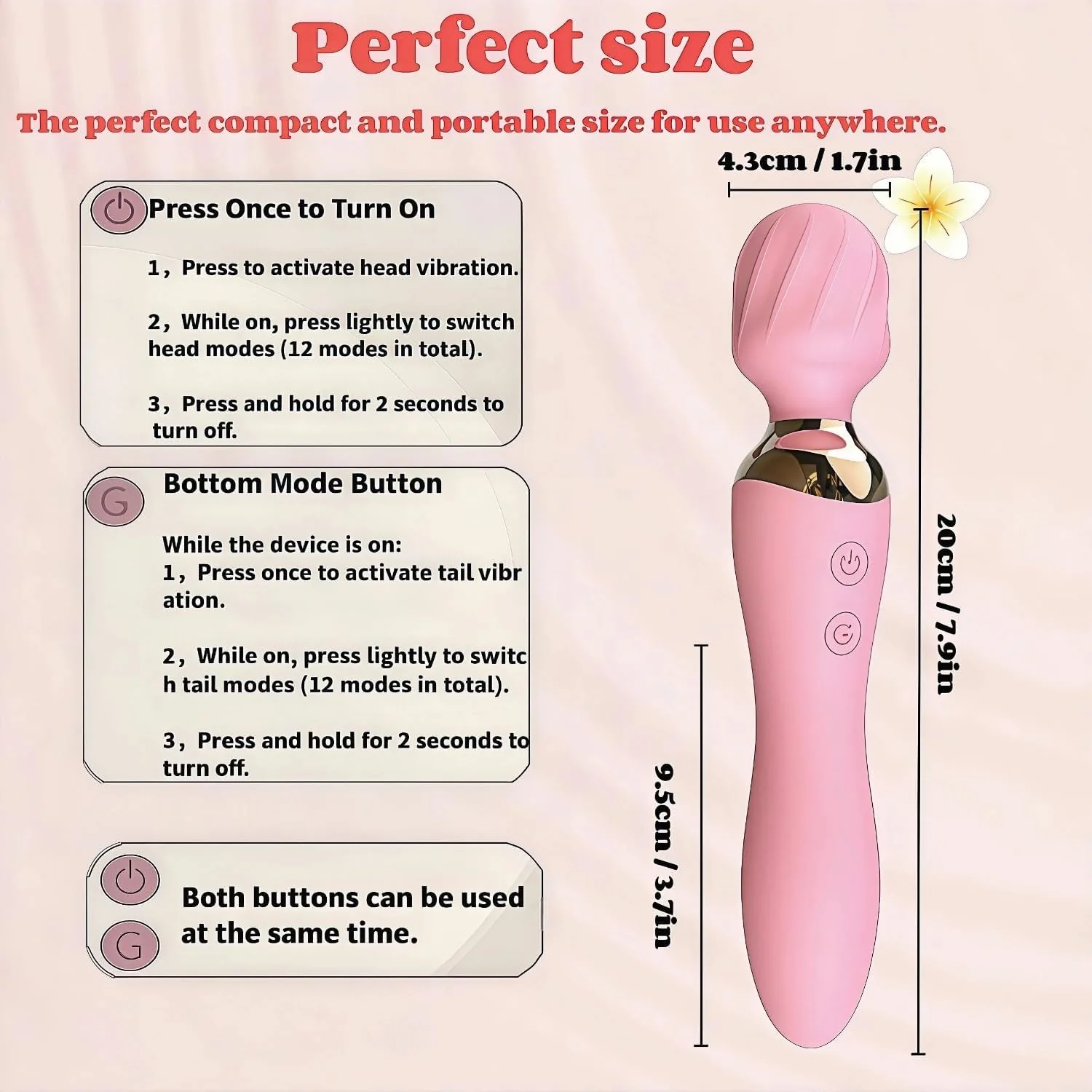 LuxeWave 2-in-1 Wand G-Spot Vibrator - Image 7
