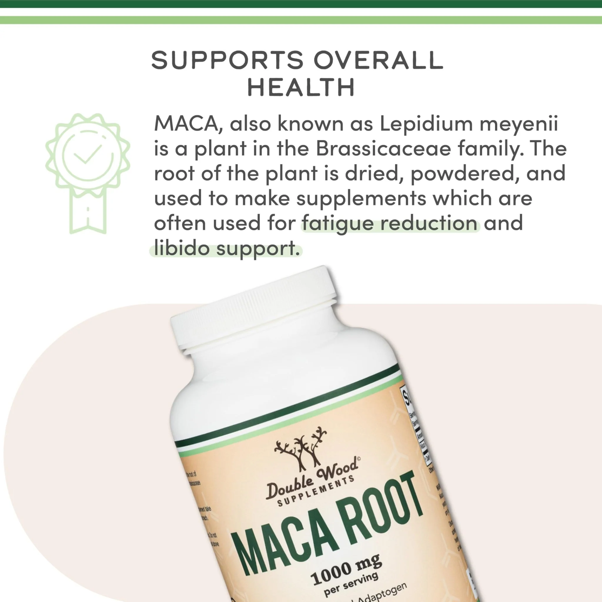 Maca Root 1,000mg — Female Libido Support | Double Wood - Image 5