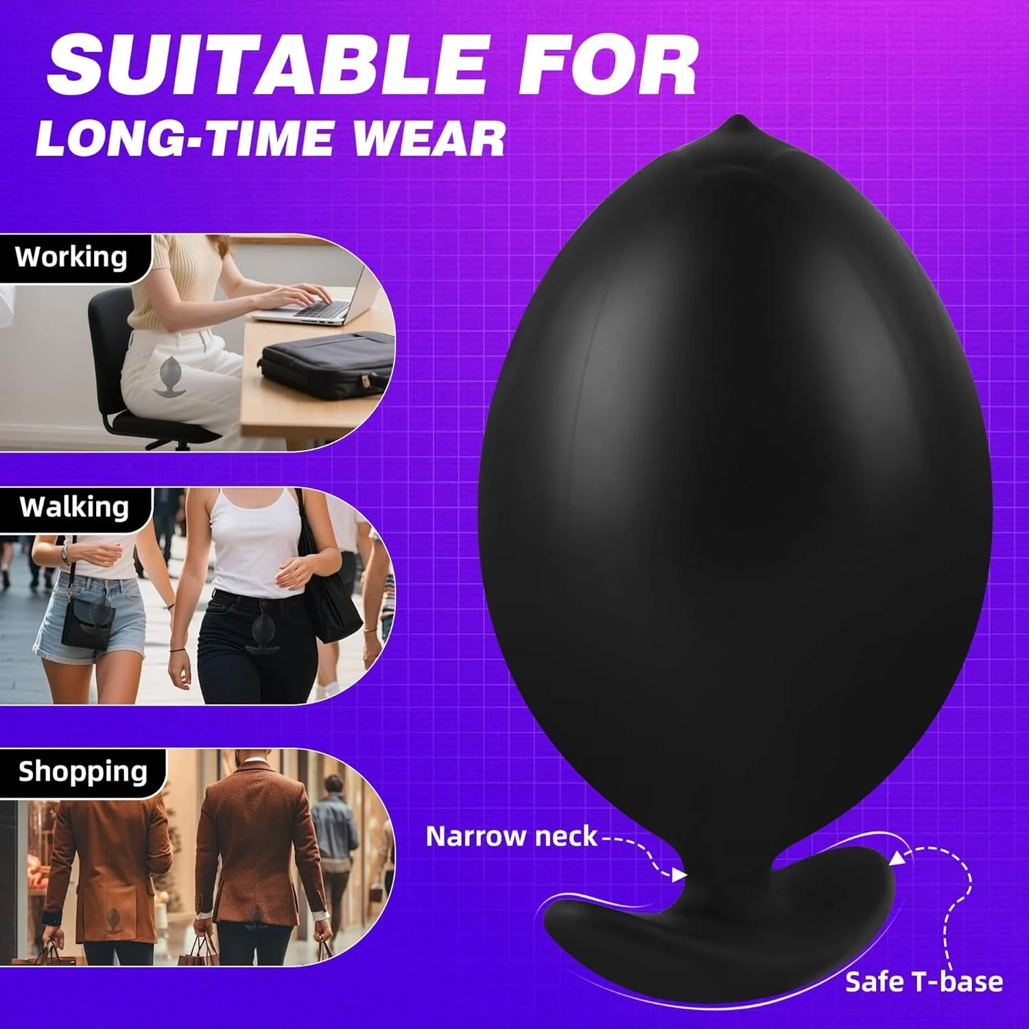 MagnaRise Magnetic Inflatable Butt Plug with Rolling Core - Image 6