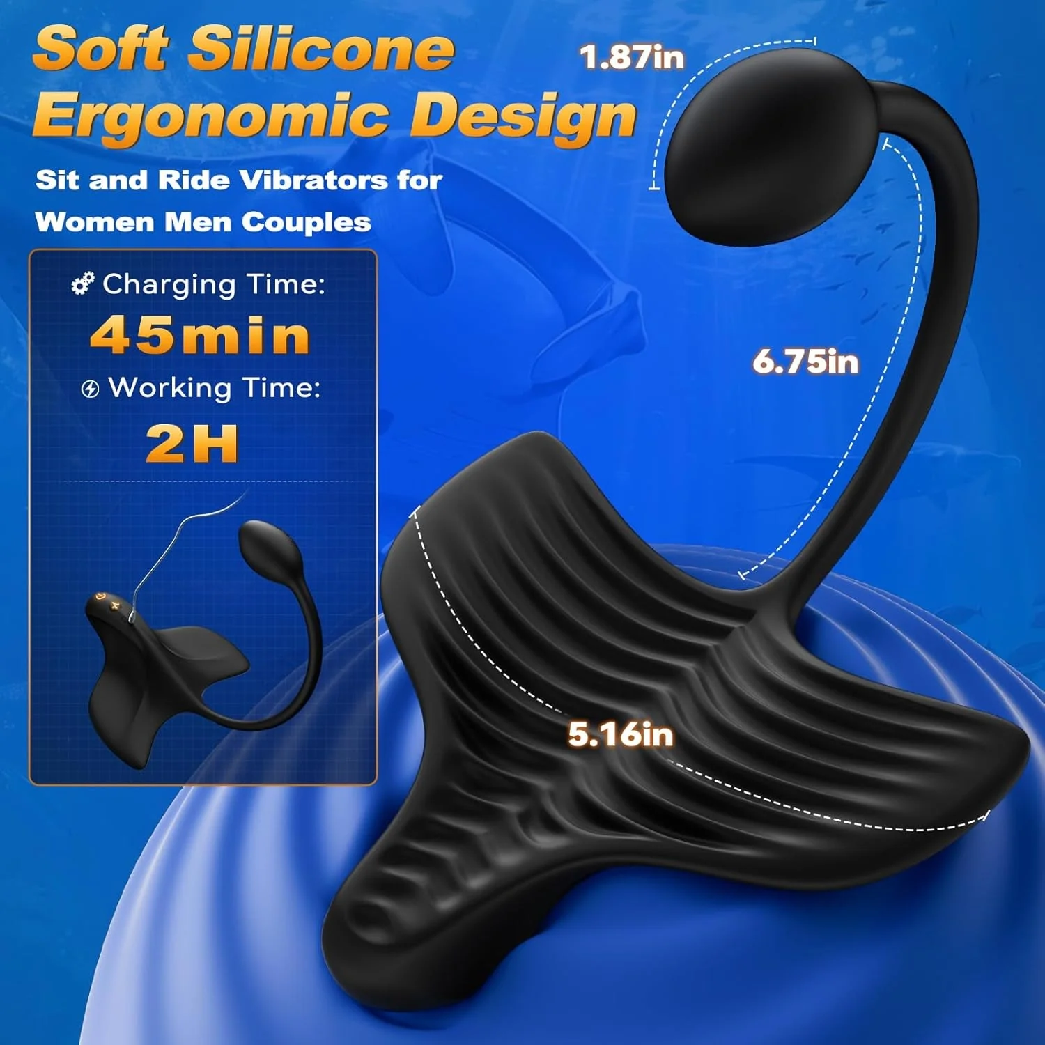 MantaPulse Dual-Motor Prostate Massager Ride-On Vibrator - Image 7