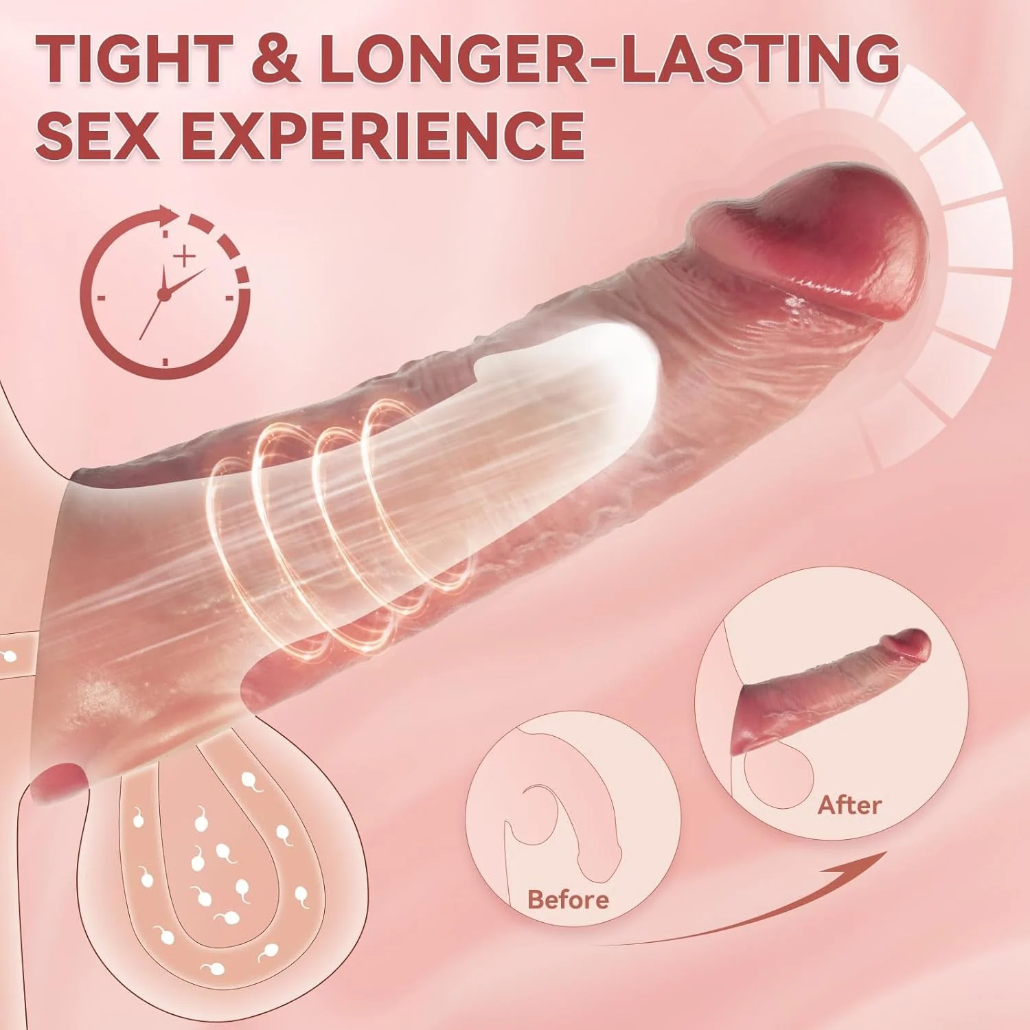 MaxGlide Vibrating Penis Extender & Cock Sleeve - Image 4