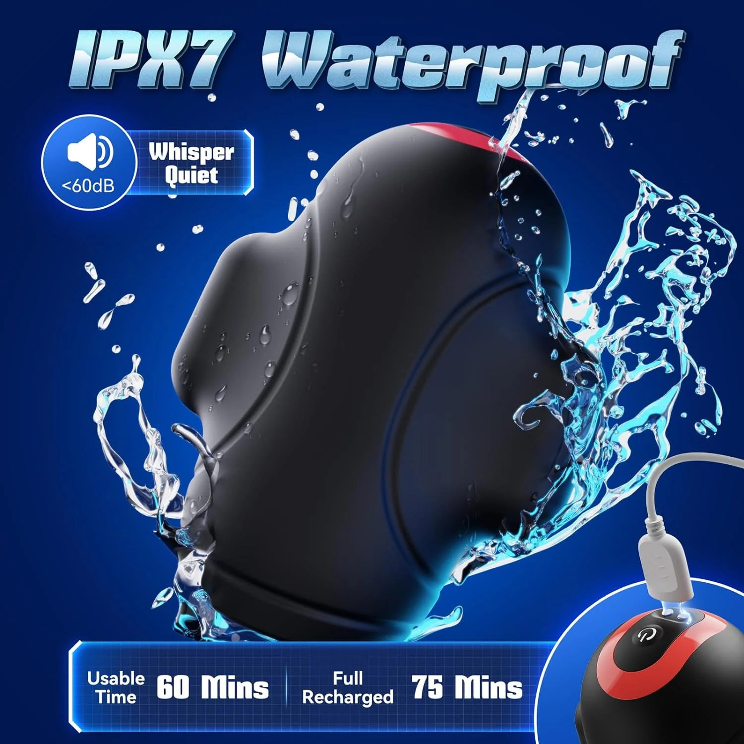 MaxPulse 4-in-1 Male Vibrator & Masturbator - Image 8