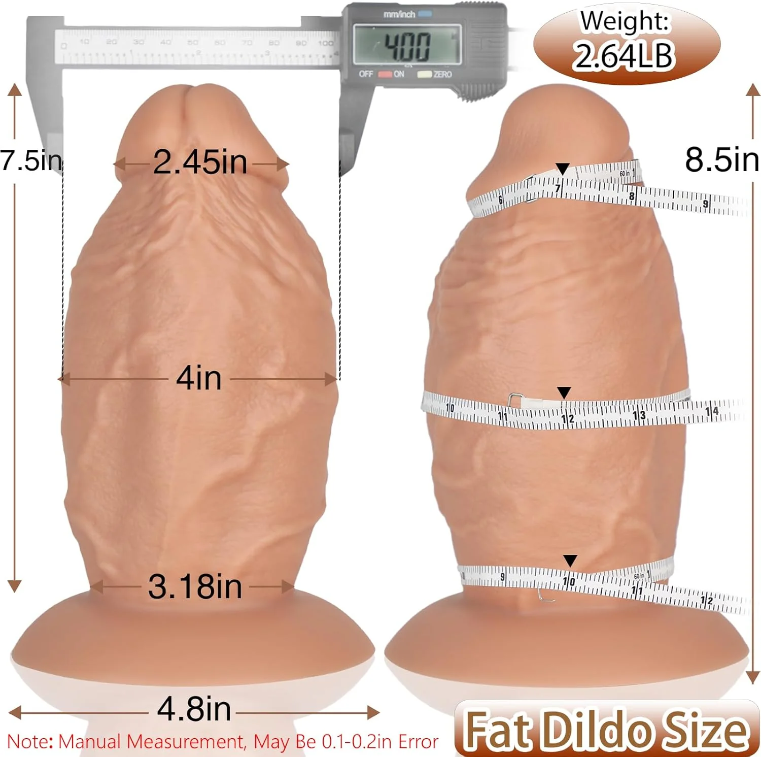 MegaThick 4" Wide Dildo for Extreme Stretch - Image 2