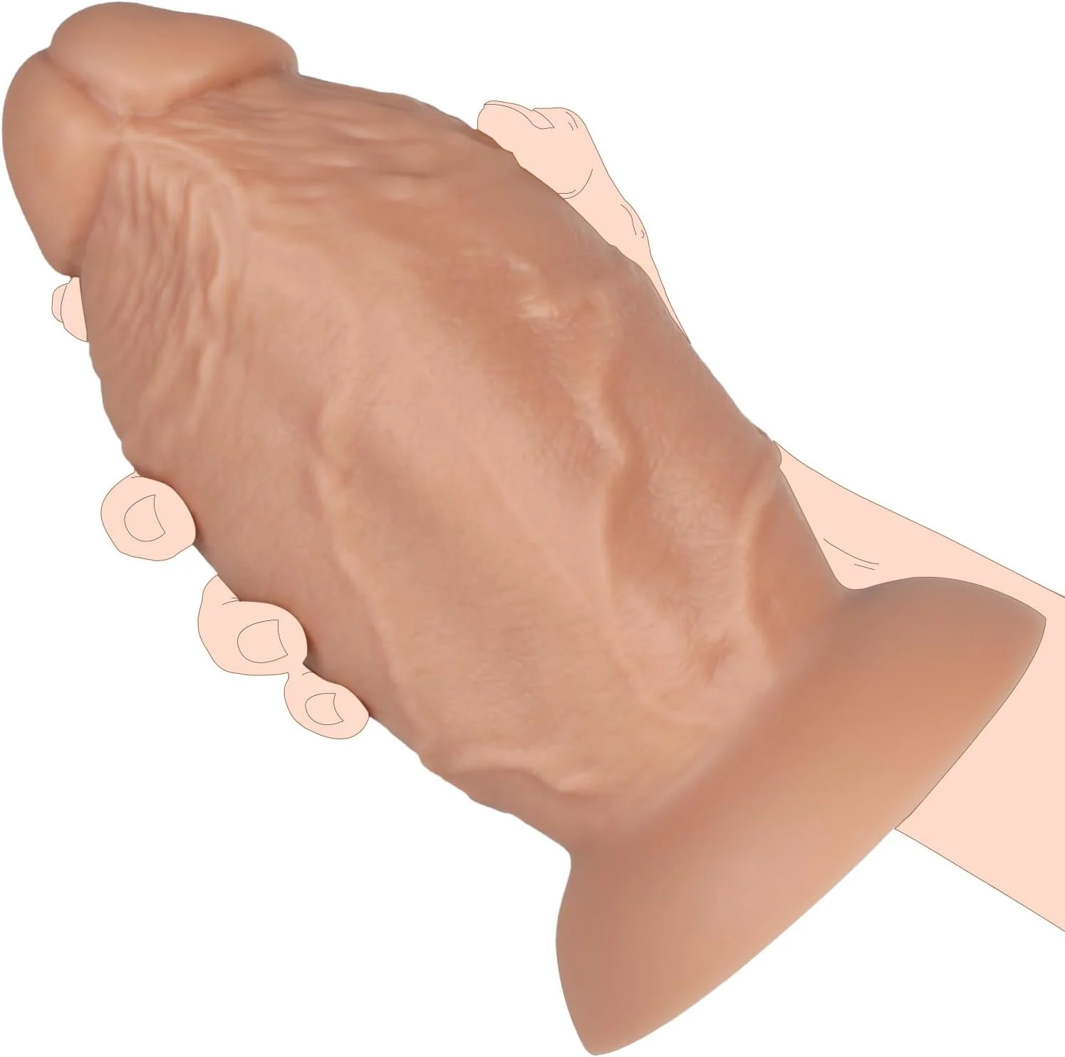 MegaThick 4" Wide Dildo for Extreme Stretch - Image 3