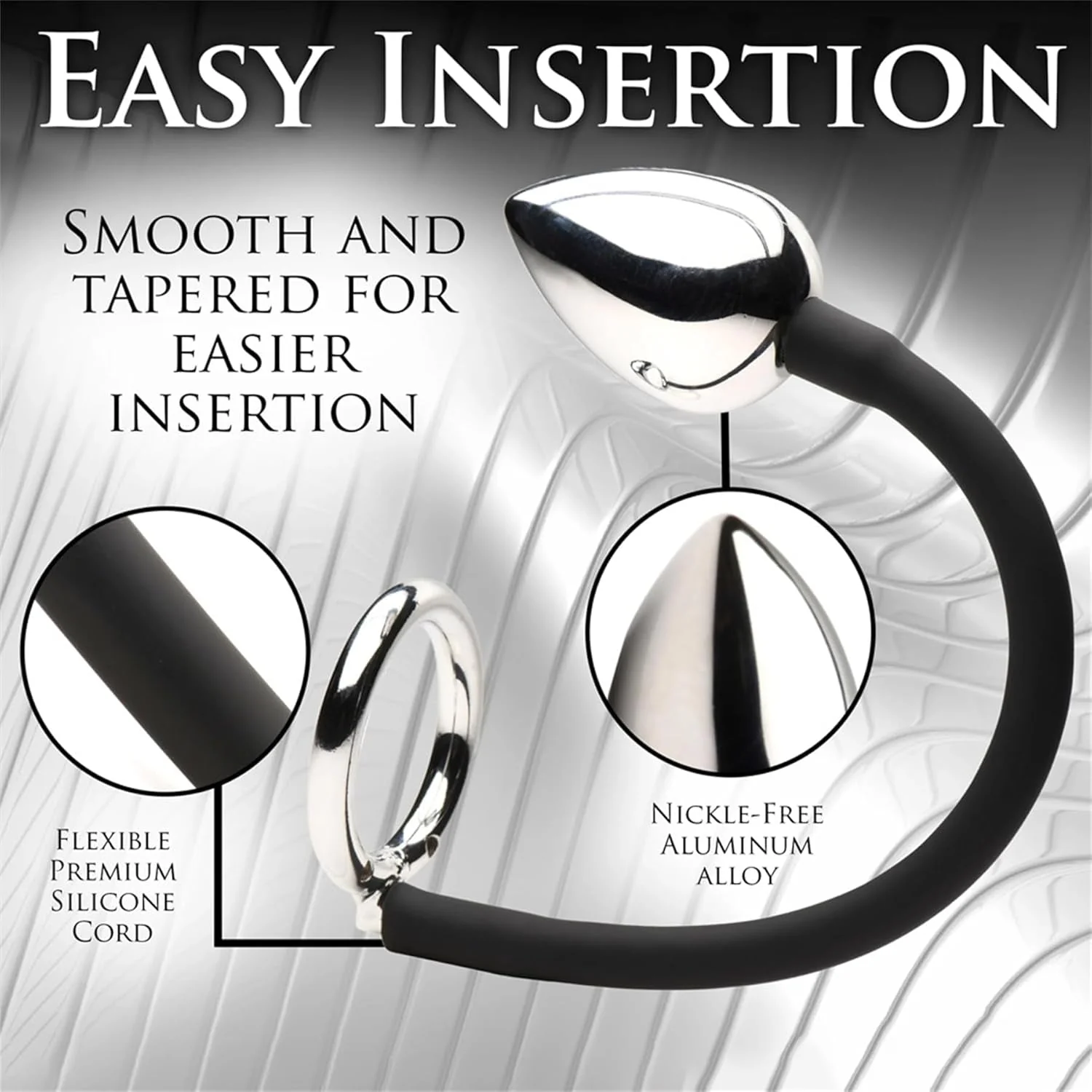 DualForce Metal Cock Ring & Prostate Butt Plug Set - Image 7