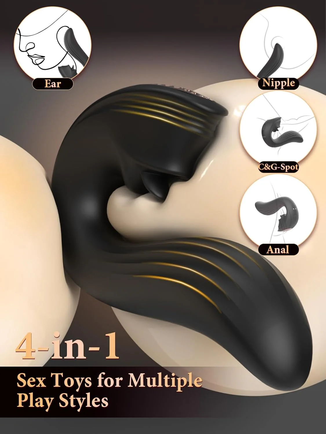 MidnightLick Triple Stimulation Tongue Vibrator - Image 2