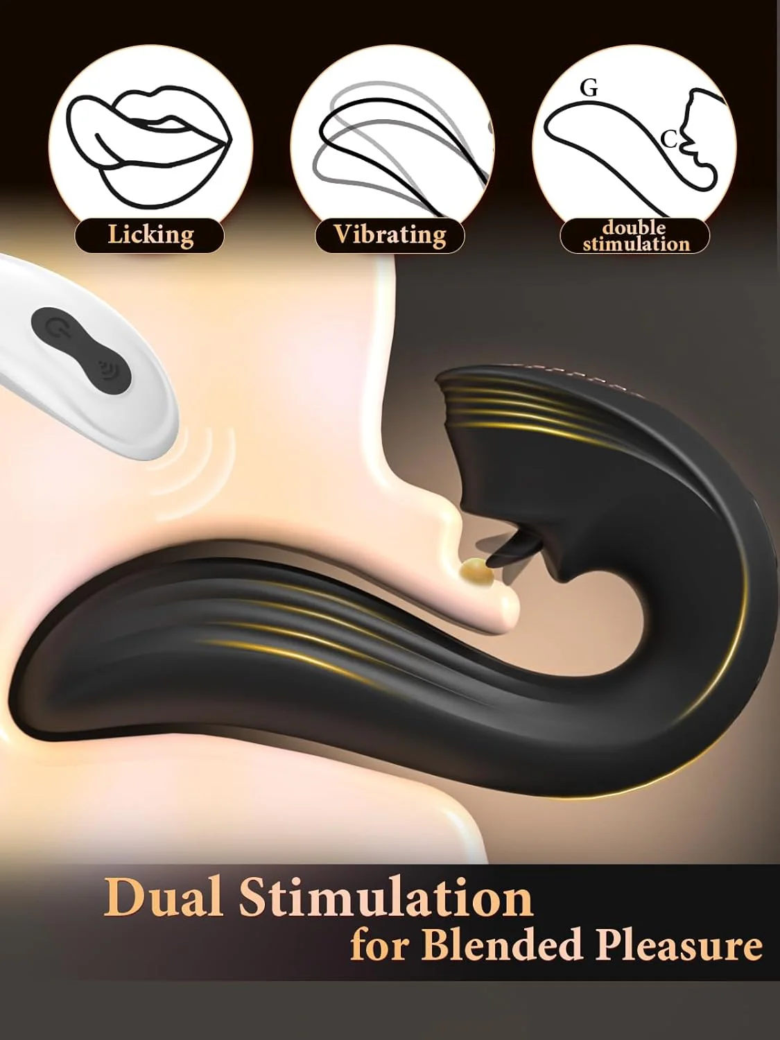 MidnightLick Triple Stimulation Tongue Vibrator - Image 3