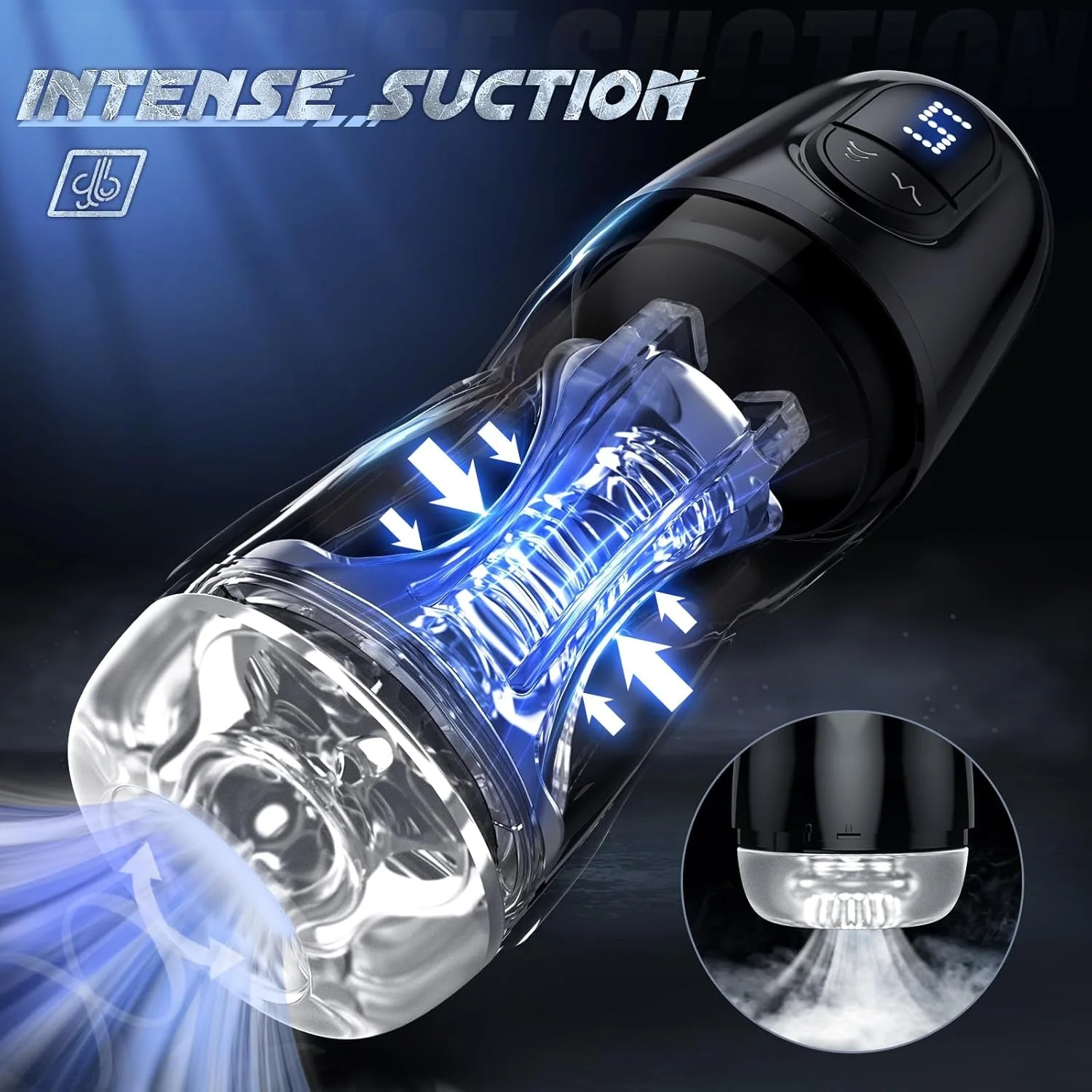 MidnightPhantom App-Control Male Masturbator | Suction & Vibration - Image 2