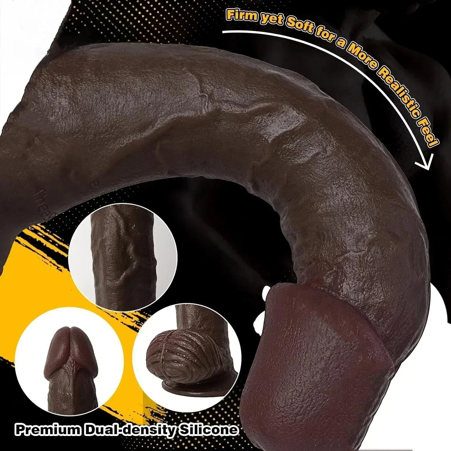 MidnightStallion 12.5" XXL Horse Dildo | Dual-Density Suction Cup - Image 4