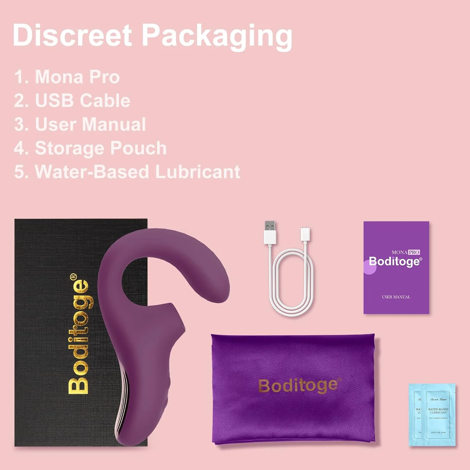 MidnightVibe Dual Pleasure Suction Vibrator - Image 8