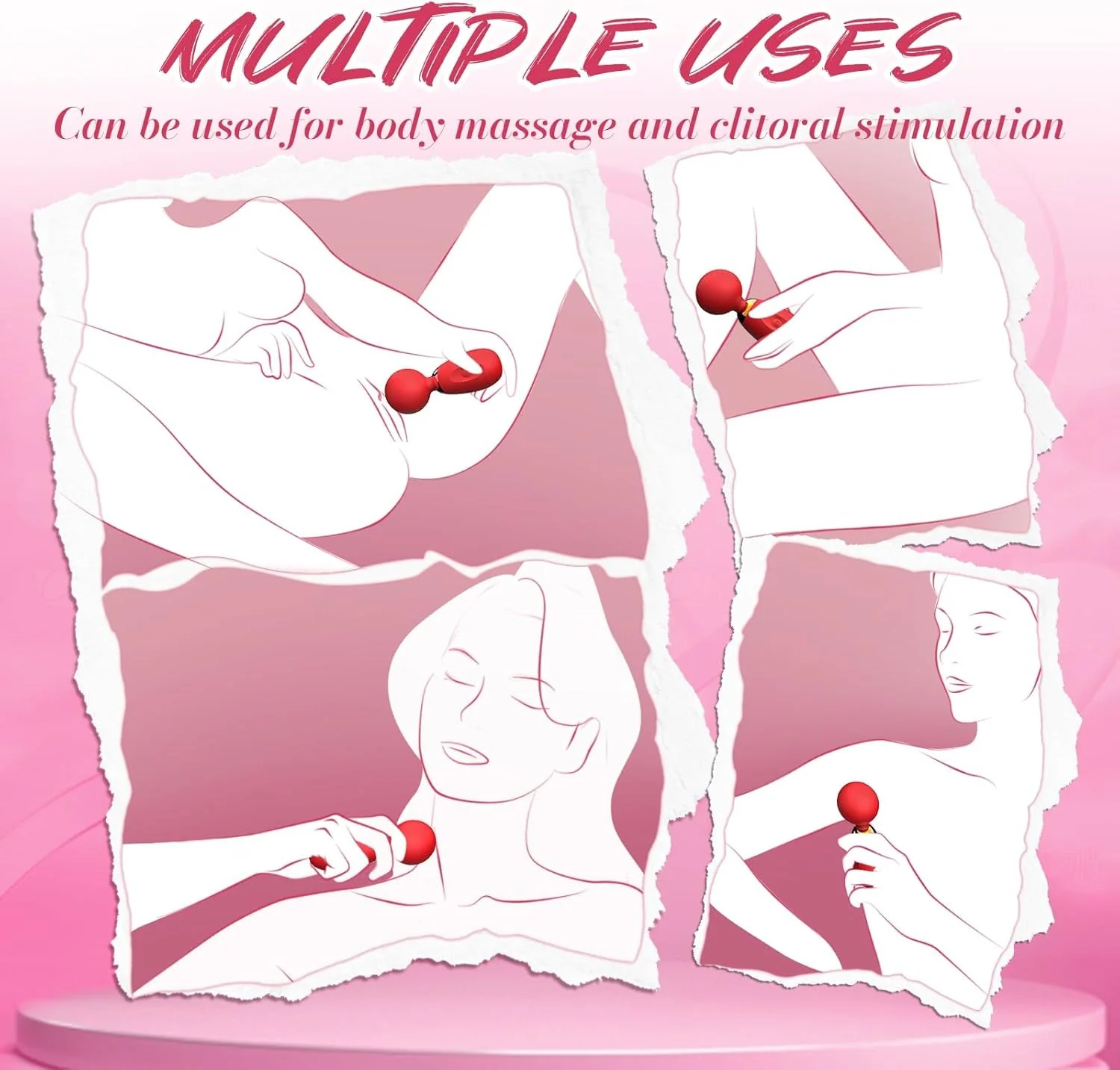 MiniGlow Compact Clitoral Vibrator Wand - Image 4