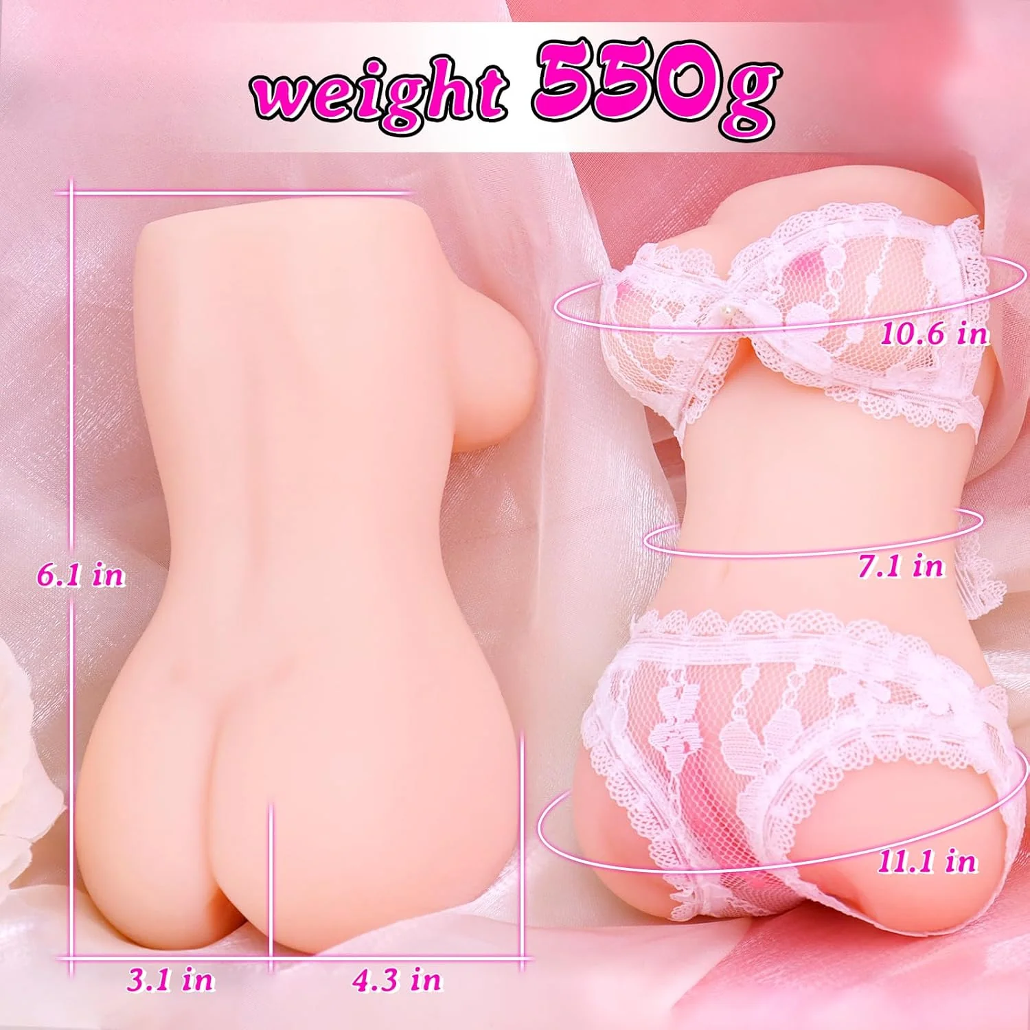MiniLuxe 3-in-1 Pocket Pussy Doll - Image 4