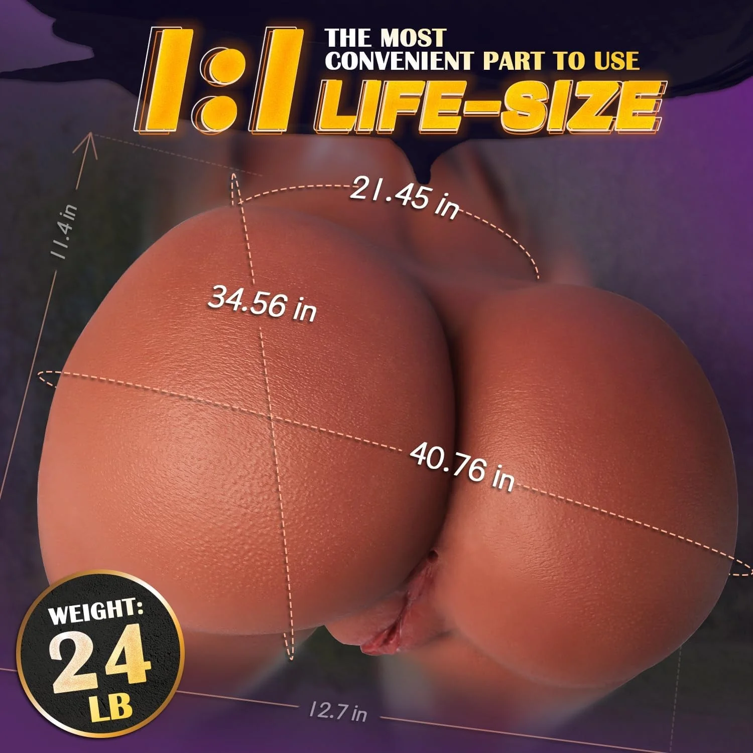 MochaVanta 24 lbs Dual Stroker Torso Sex Doll - Image 5