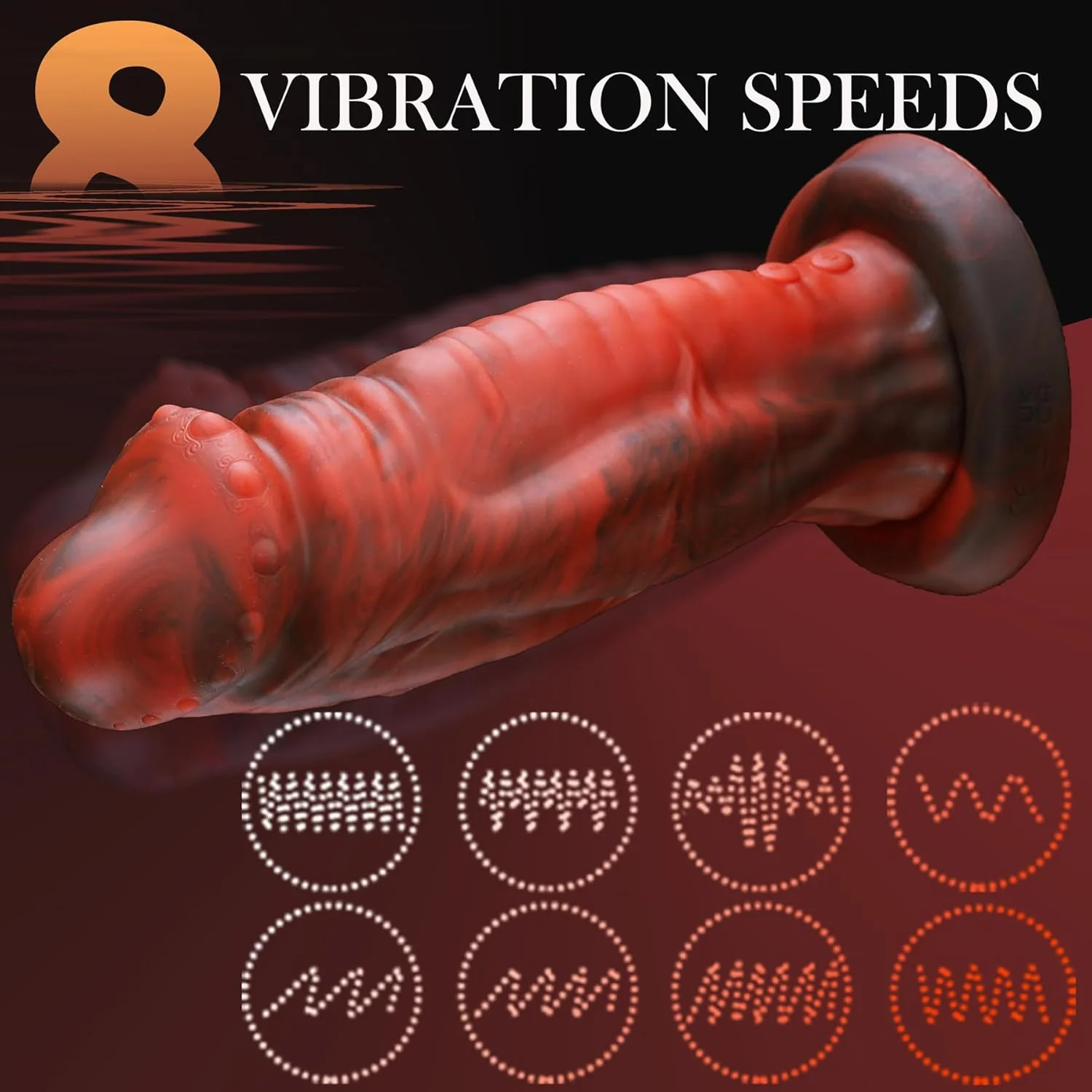 MonsterPulse 8.5" Thick Vibrator Dildo for Deep Play - Image 2